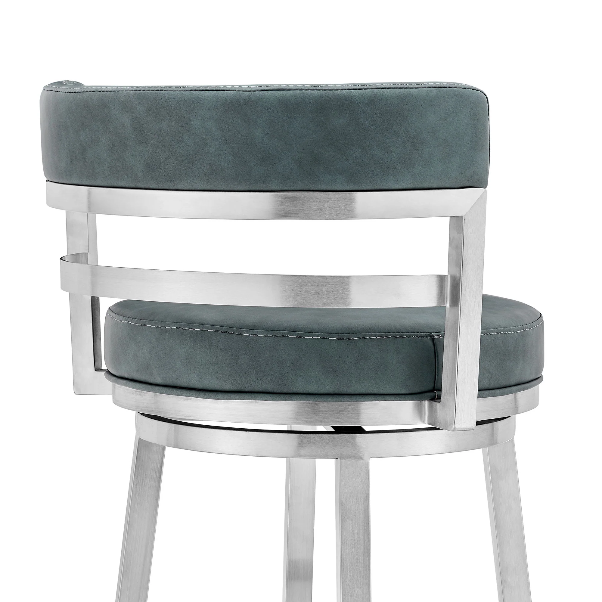 Madrid - Swivel Stainless Steel Bar Stool - Image 14