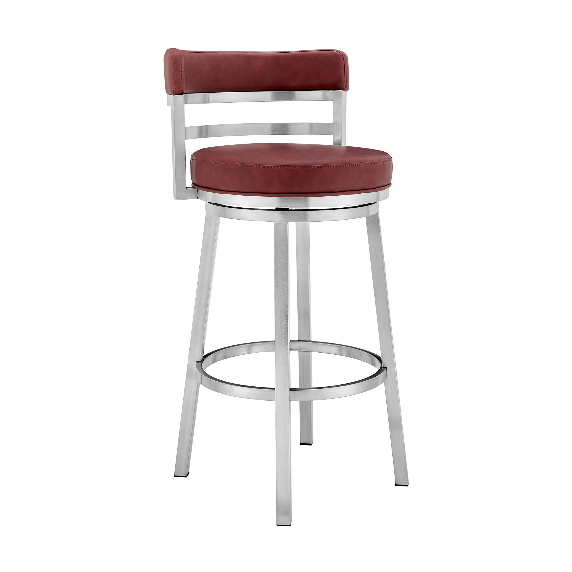 Madrid - Swivel Stainless Steel Bar Stool - Image 6