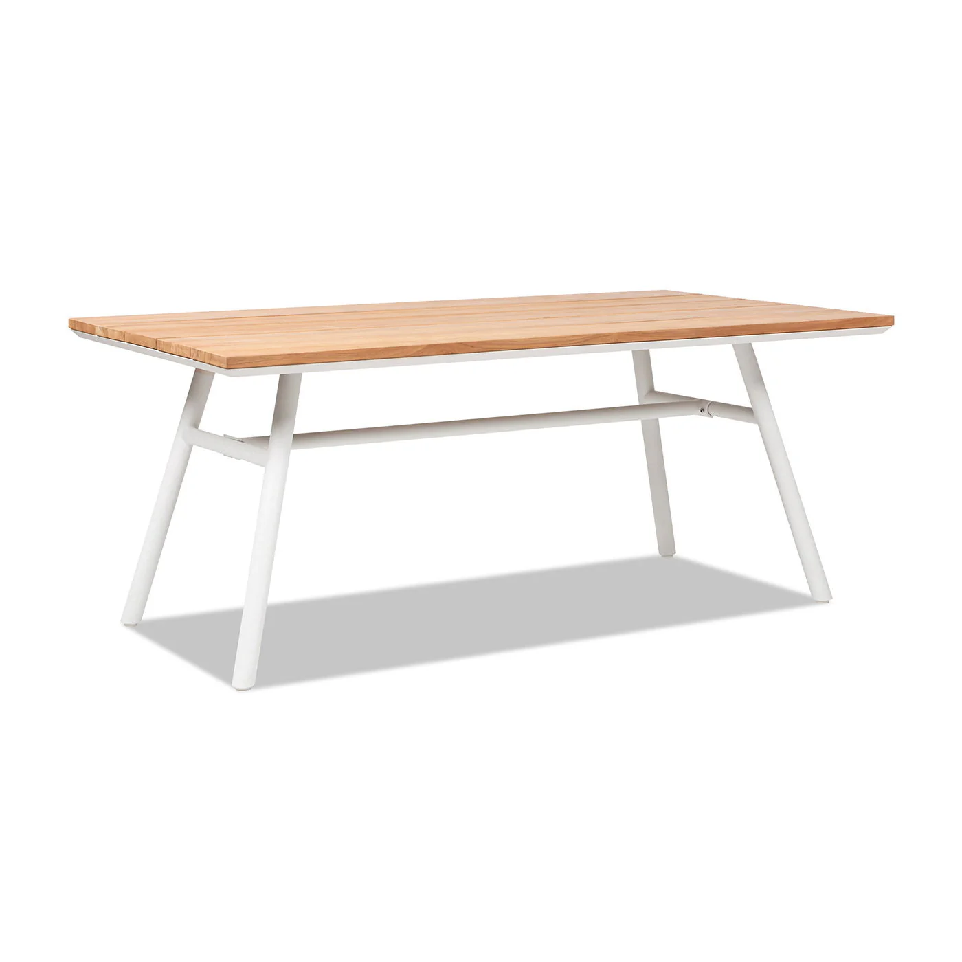 Maiden - 6 Seater Patio Dining Table - Natural Teak - Image 7