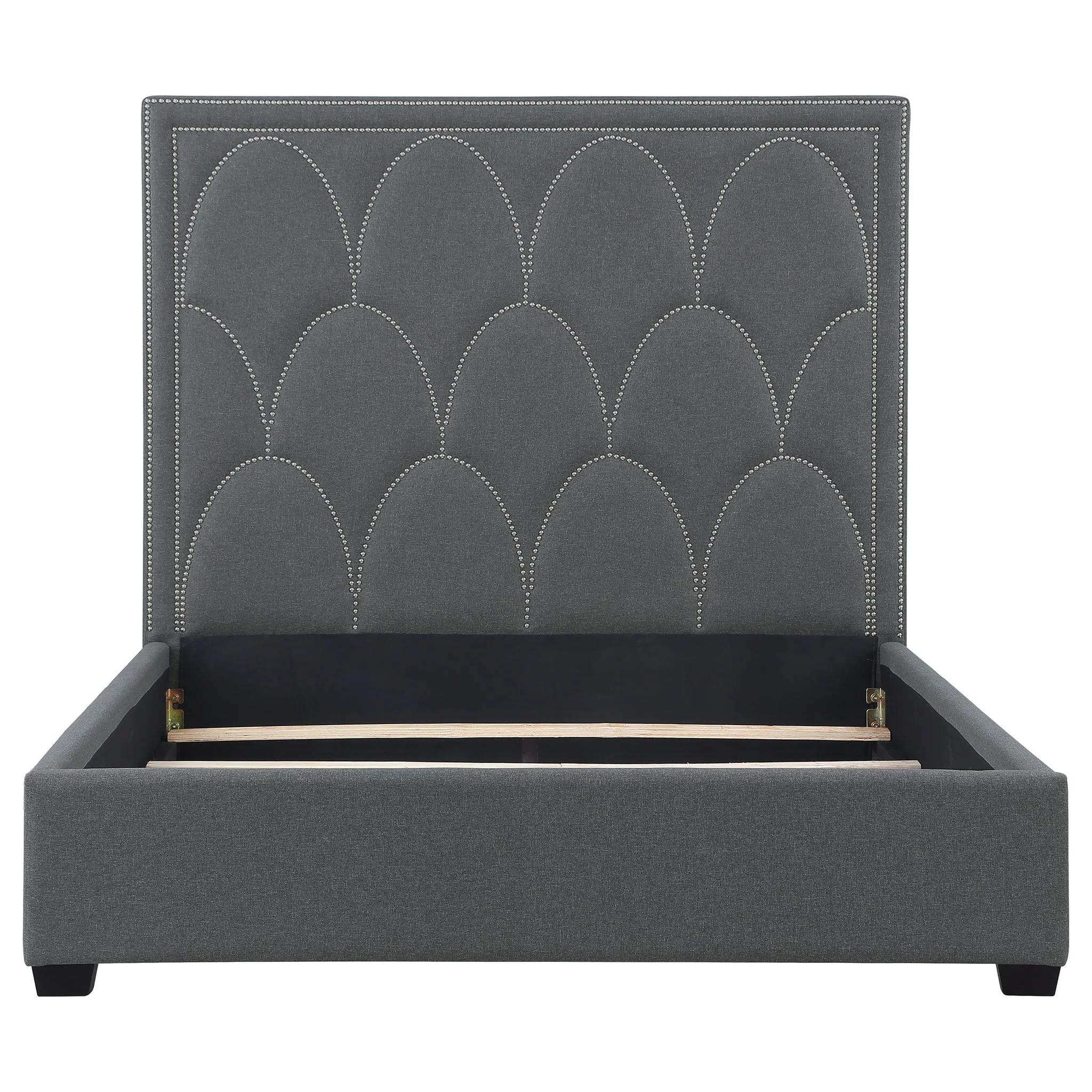 Maille - Panel Bed With Scalloped Headboard - Image 9