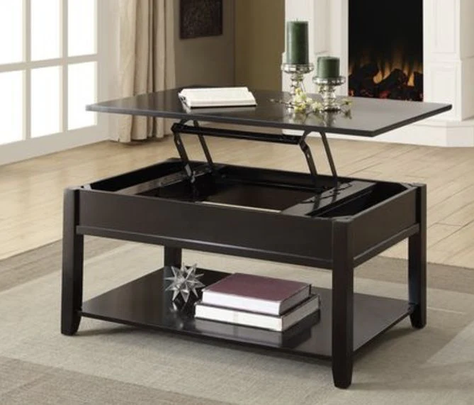 Malachi - Coffee Table With Lift Top - Black - Image 2