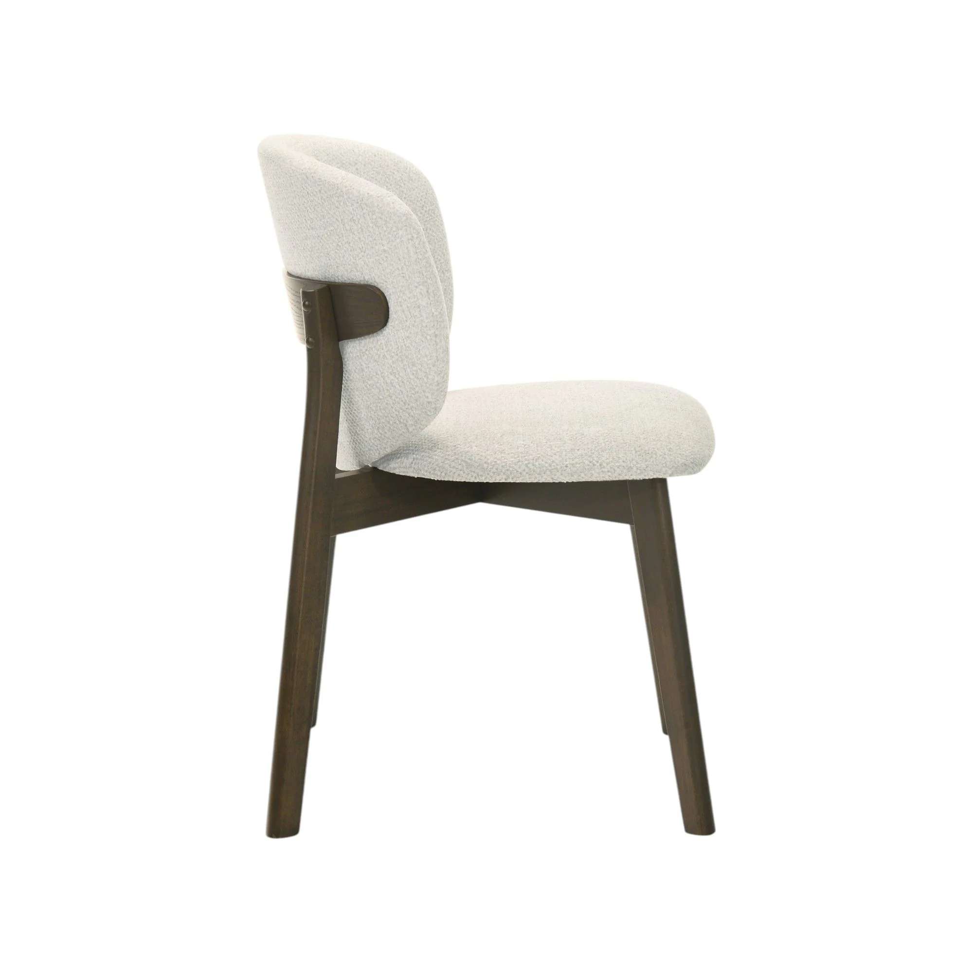 Mallin - Side Chair (Set of 2) - Gray / Walnut - Image 2