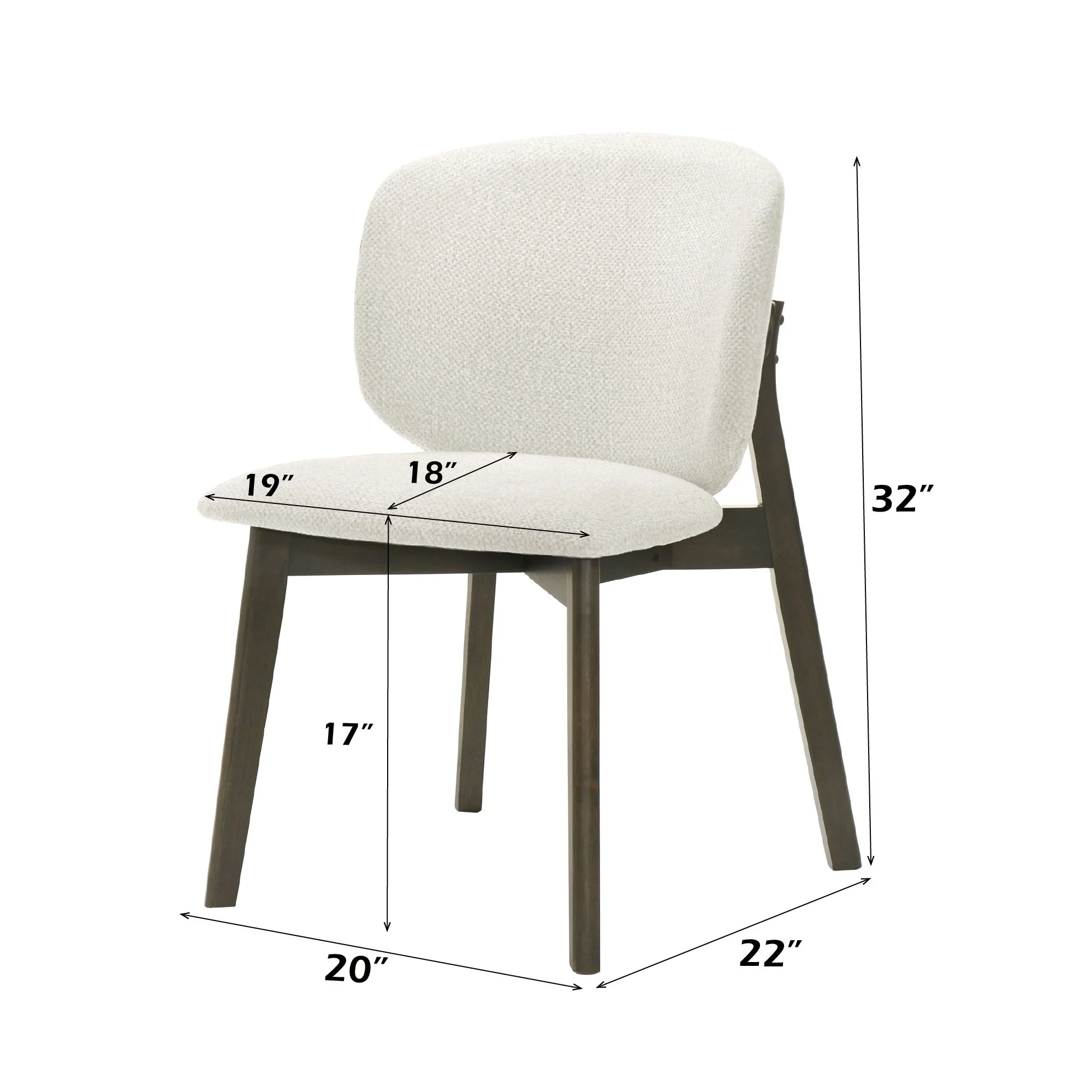 Mallin - Side Chair (Set of 2) - Gray / Walnut - Image 4