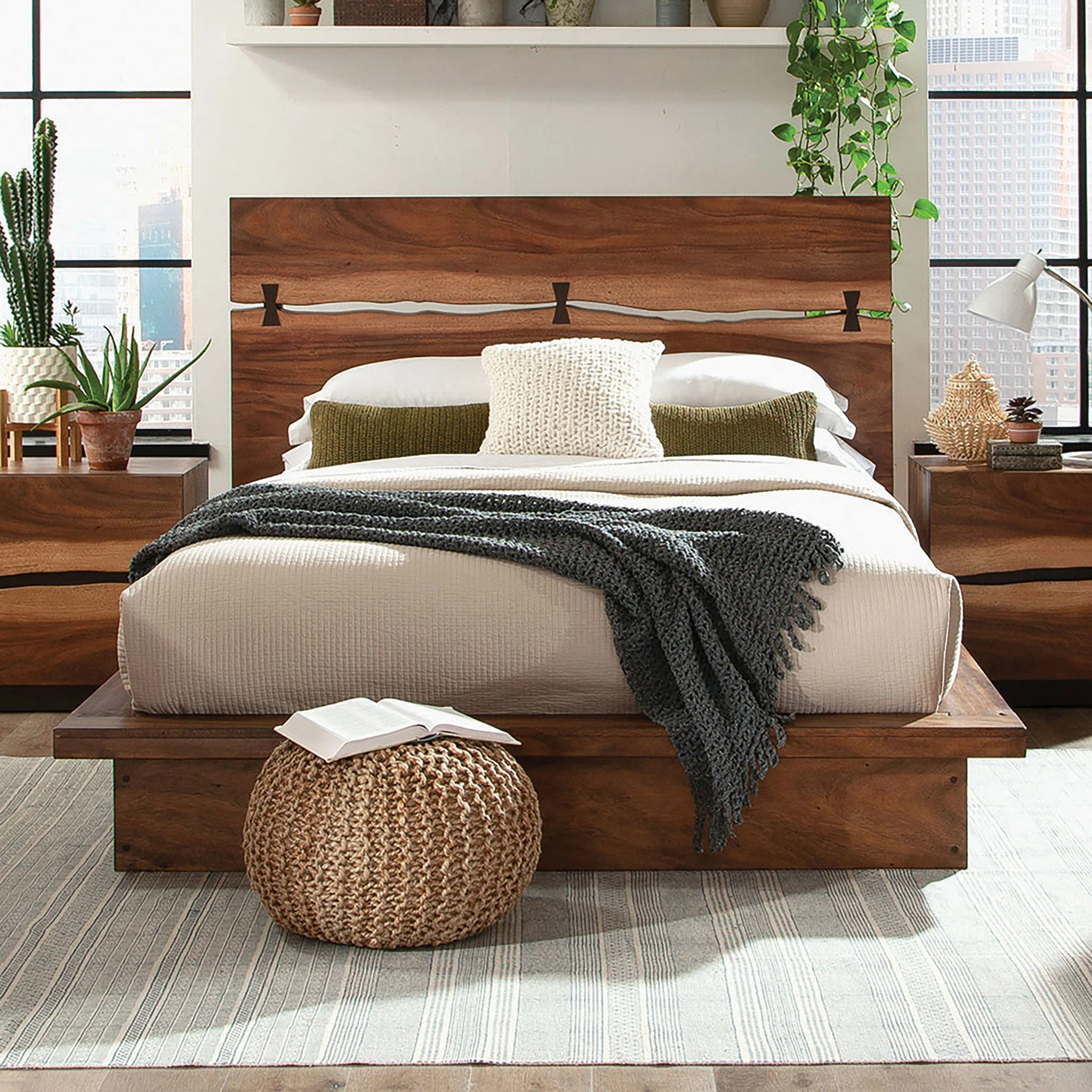 Mallory - Platform Bed With Exposed Joinery - Image 2