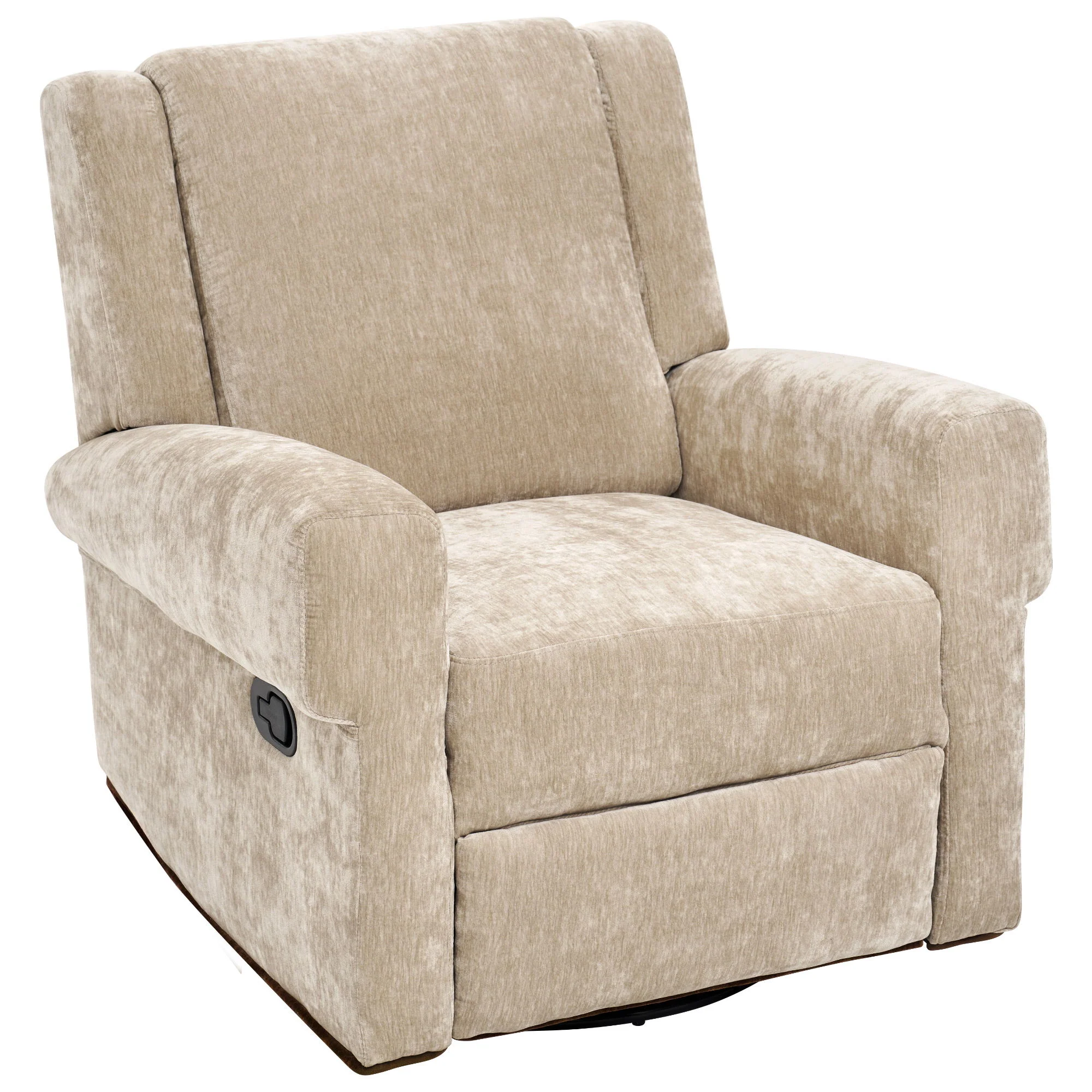 Manual Recliner Chair With Swivel Rocker Function, Dual Recline Angles - Image 8