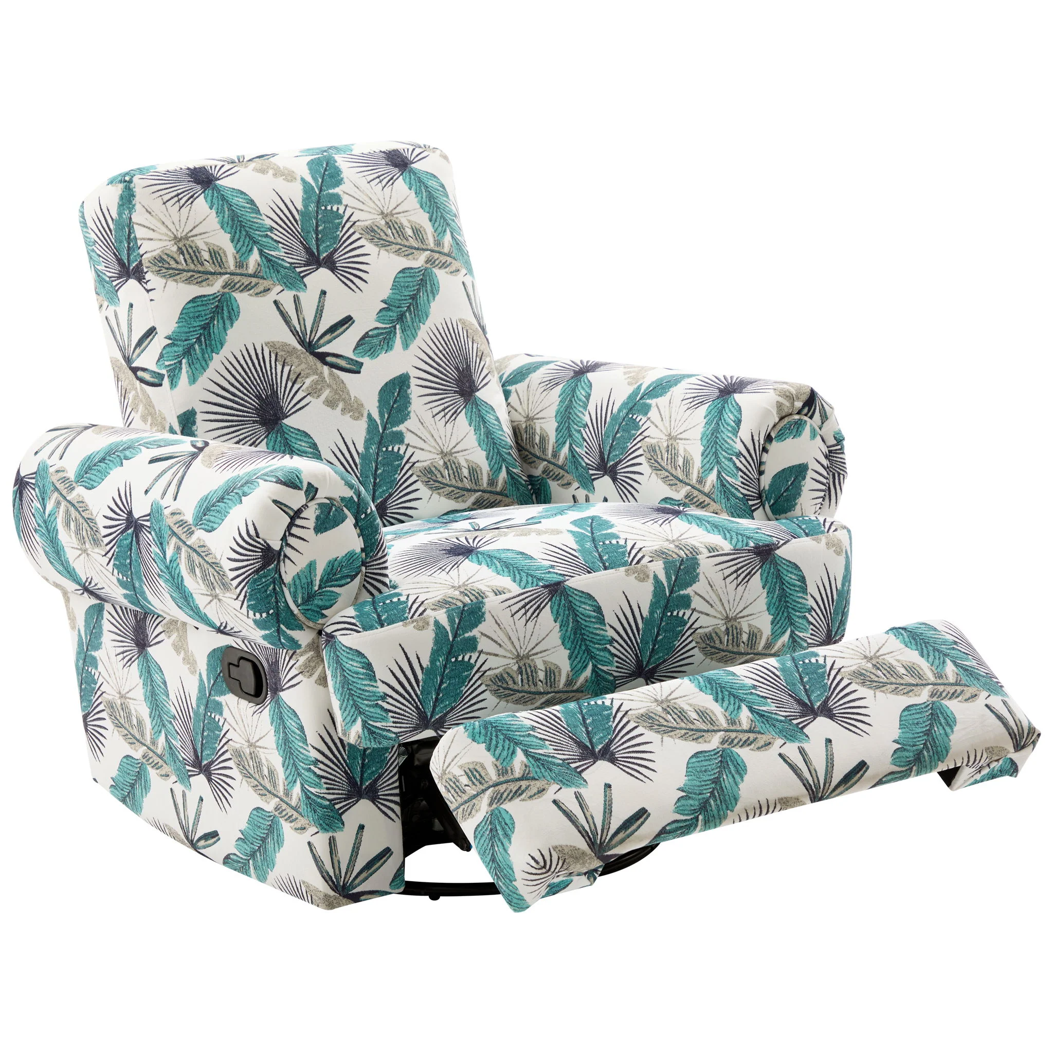 Manual Swivel Recliner Rocker Chair With Adjustable Backrest - Image 20