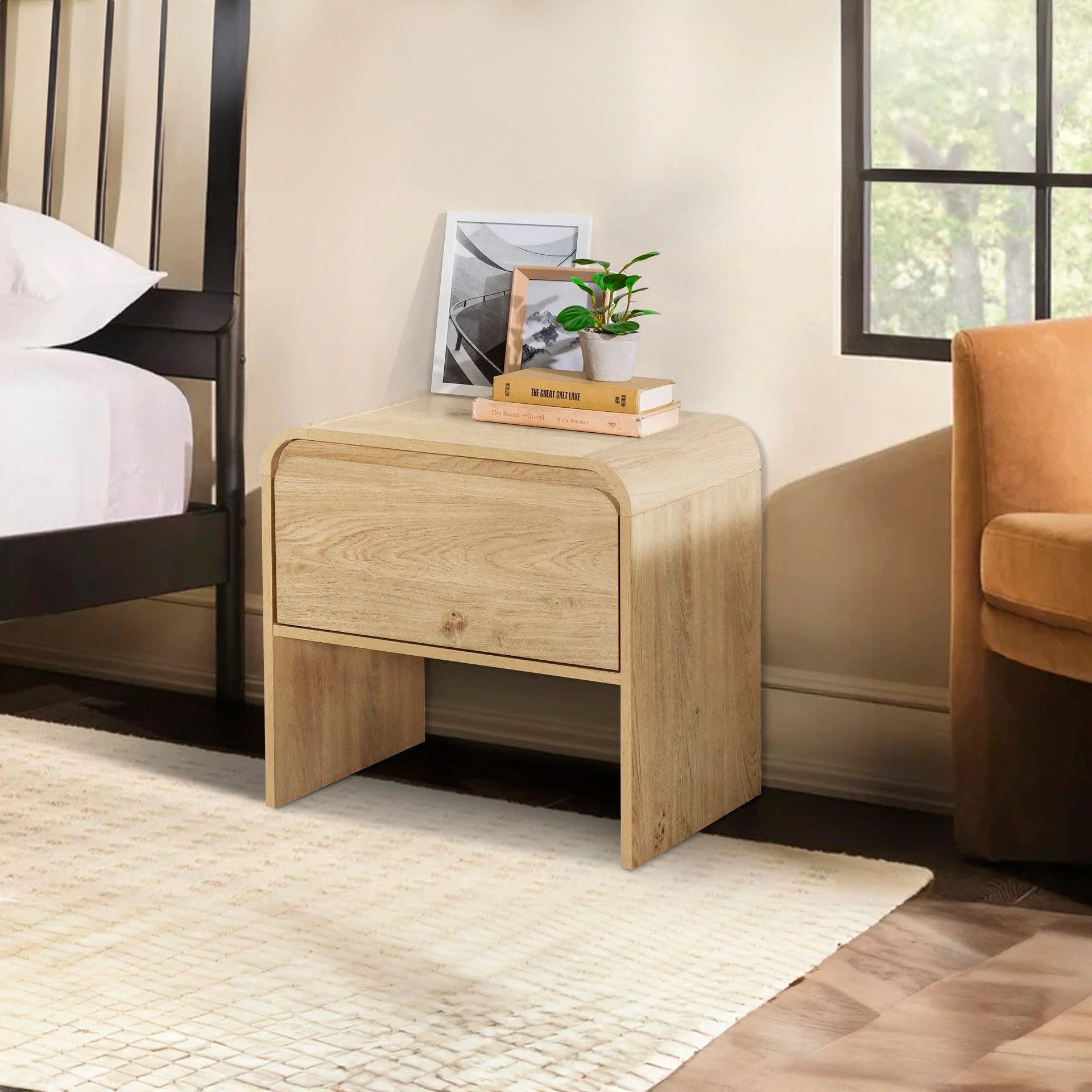 Mara - One Drawer End Table / Bedside Table - Image 7