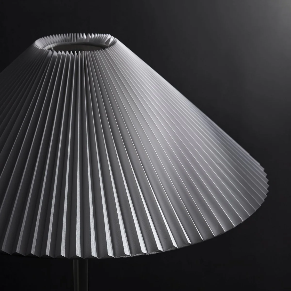 Marble Dome Floor Lamp with Pleated Fabric Shade, Sleek Contemporary Accent Lighting - Image 17