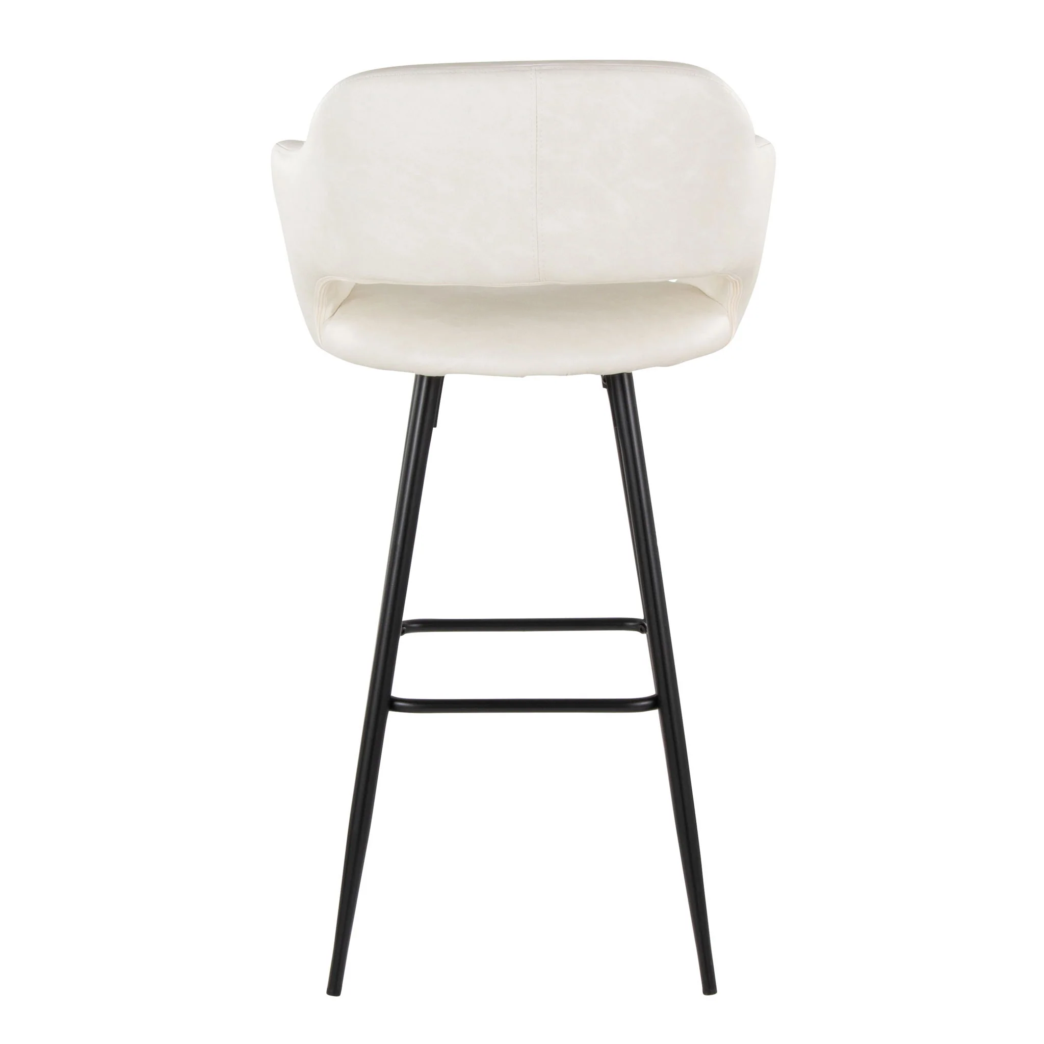 Margarite - Contemporary Fixed Height BarStool With Square Footrest (Set of 2) - Image 19