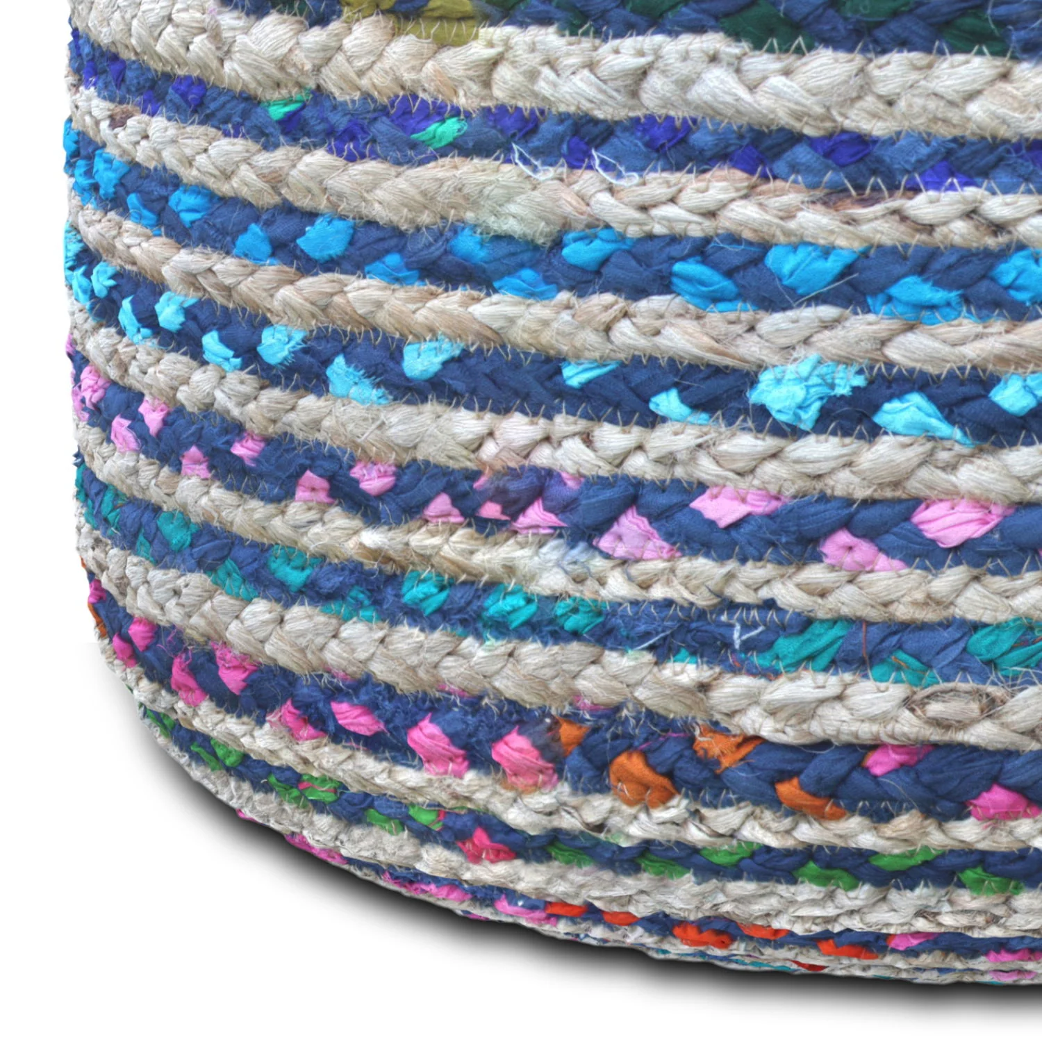 Margo - Handcrafted Round Pouf - Image 5