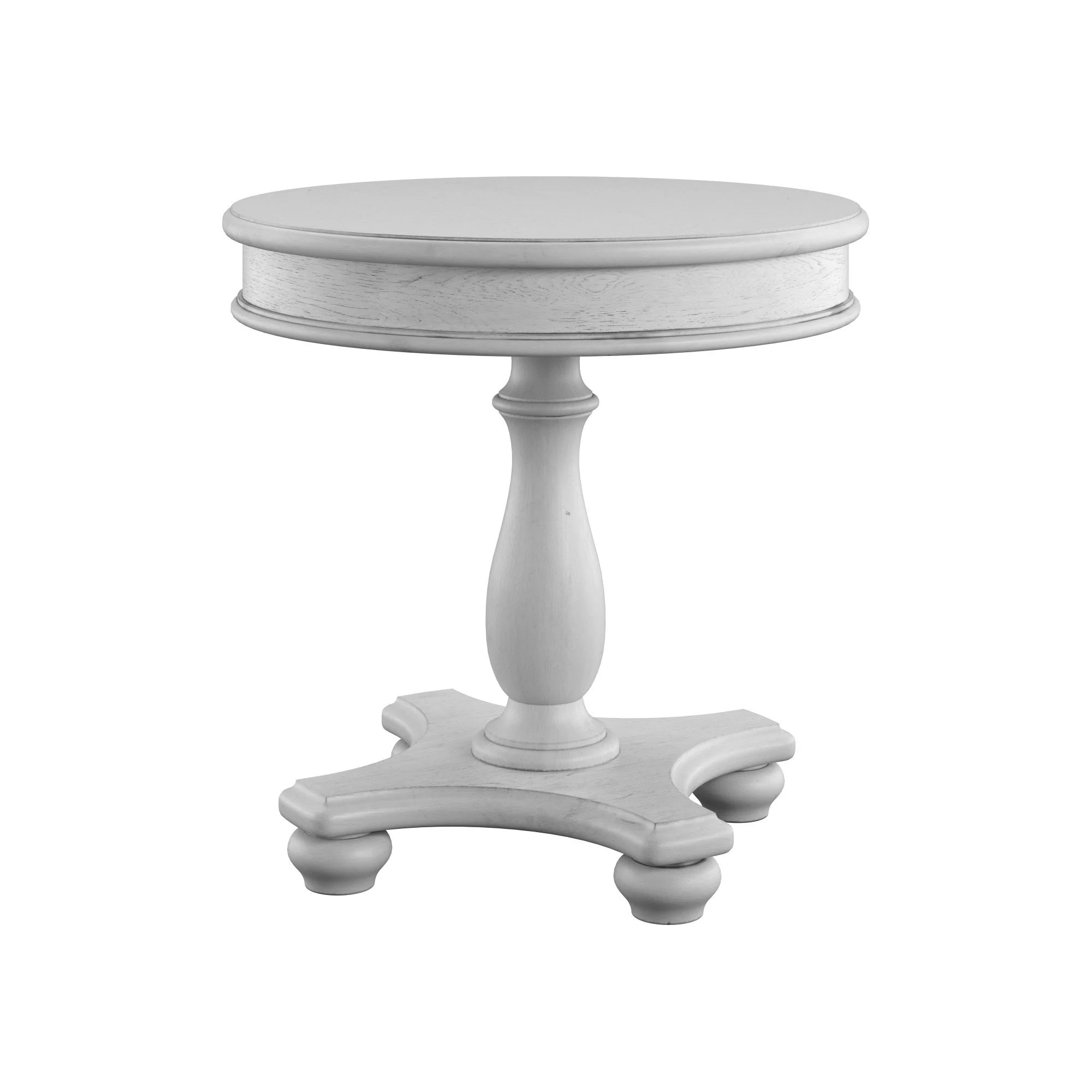 Round End Table - Gray - Image 2
