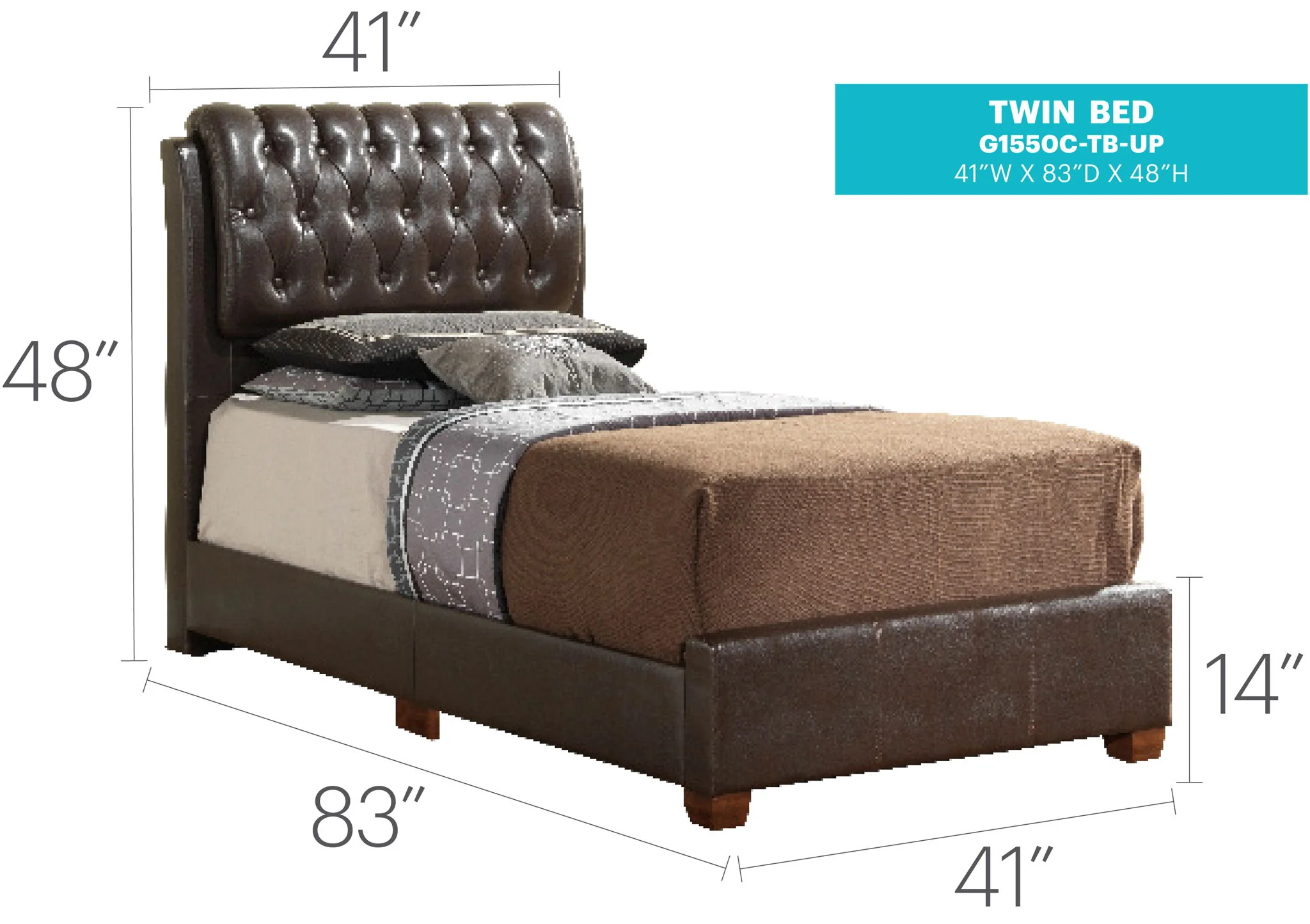 Tufted Upholstered Bed - Image 23