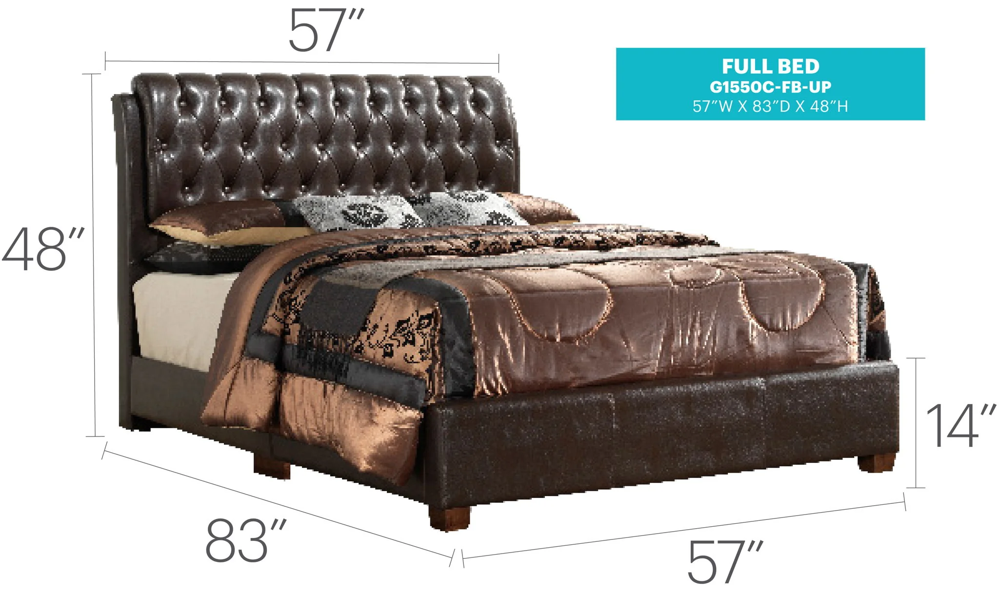 Tufted Upholstered Bed - Image 37