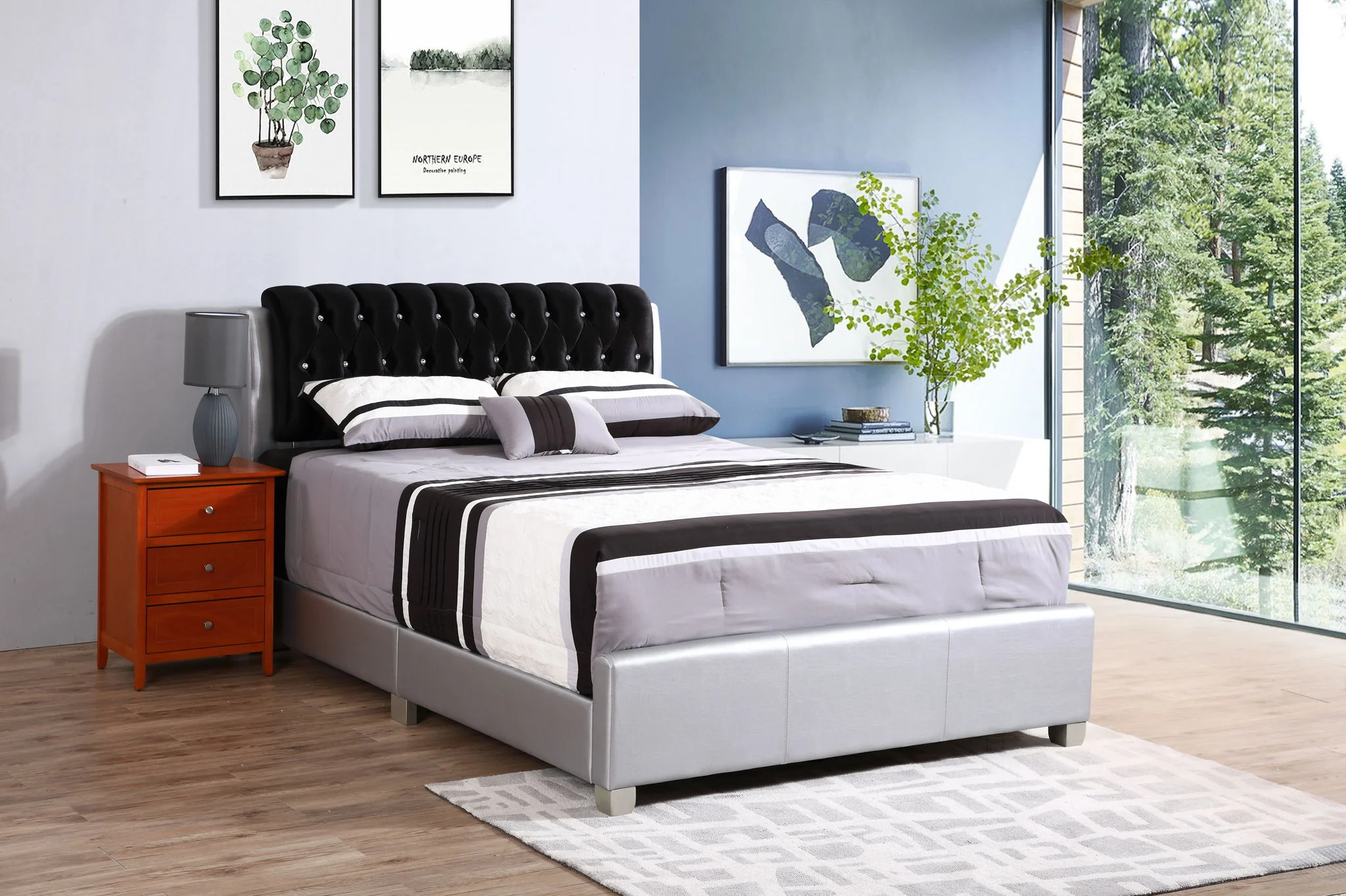 Tufted Upholstered Bed - Image 8