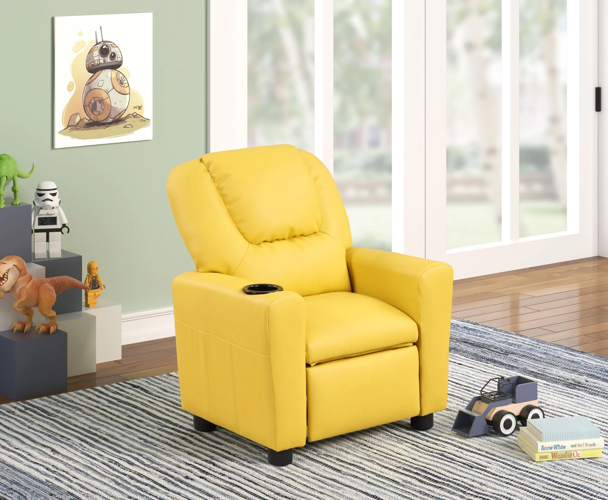 Marisa - Kids Recliner Chair With Cupholder - Image 2