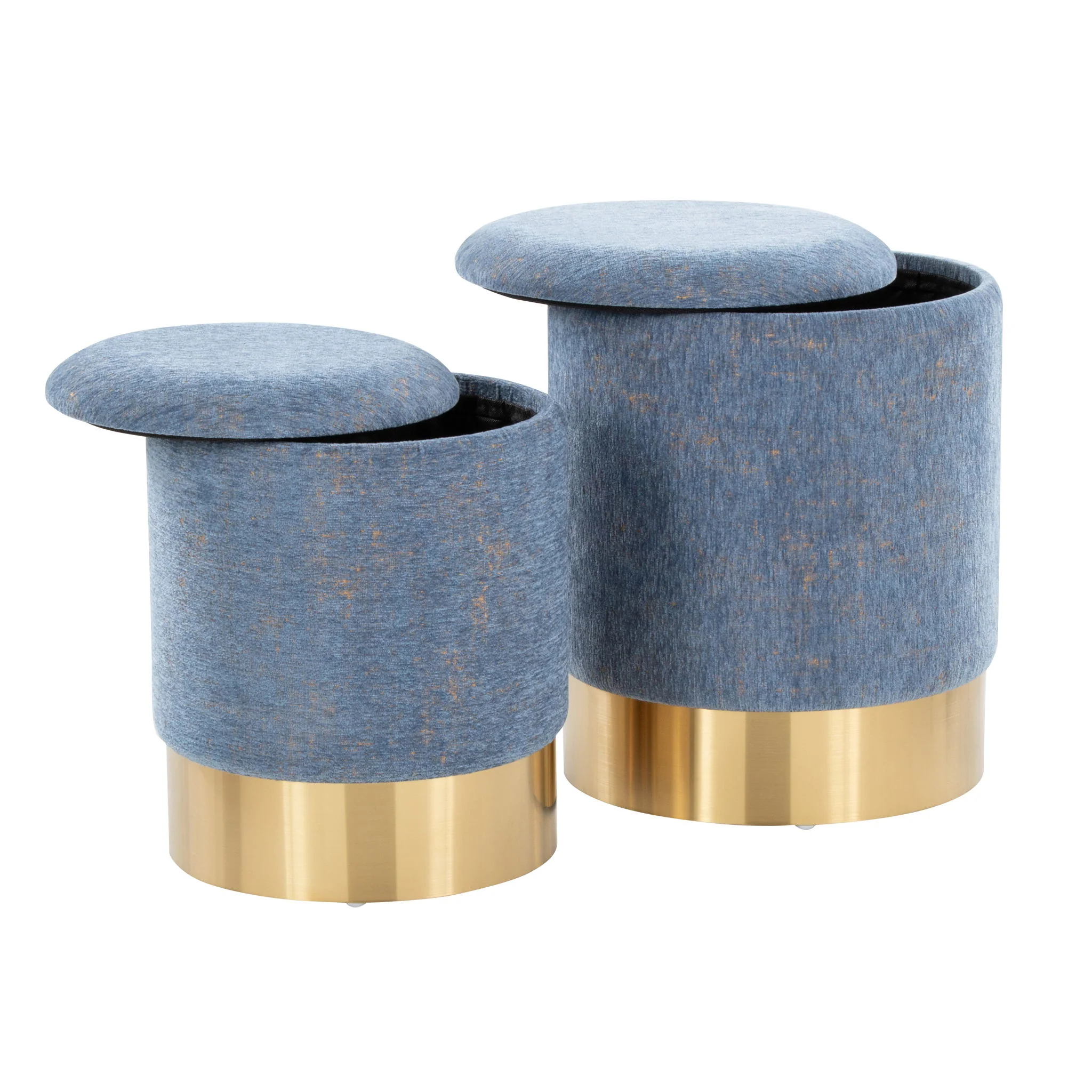 Marla - Contemporary Nesting Ottoman Set - Image 5