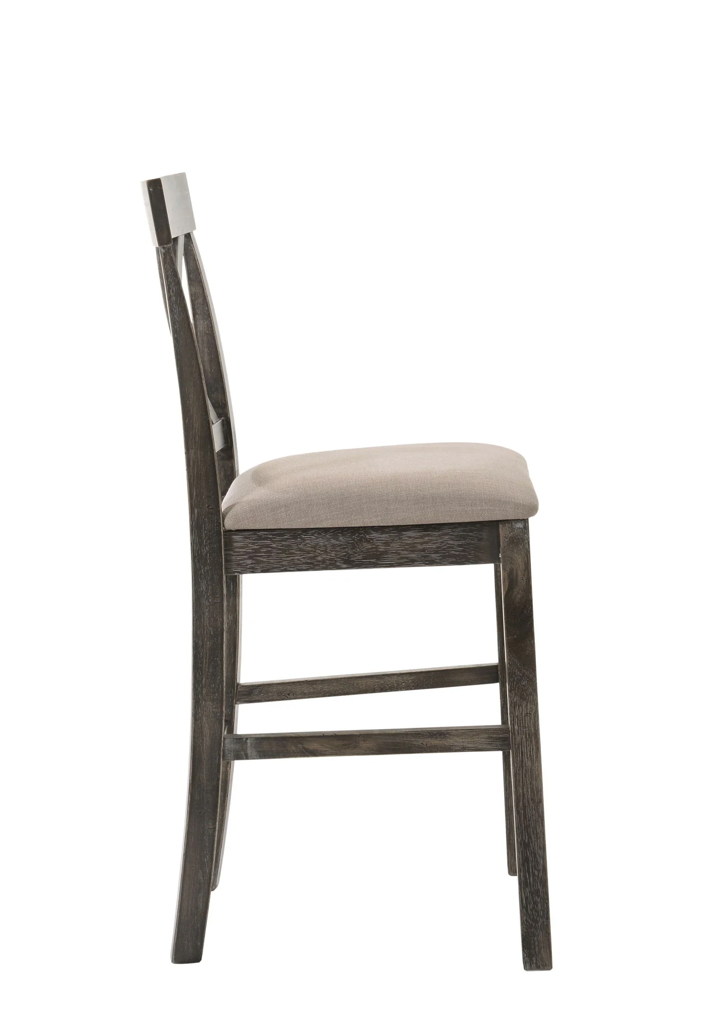 Martha II - Weathered Counter Height Chair (Set of 2) - Gray / Tan - Image 3