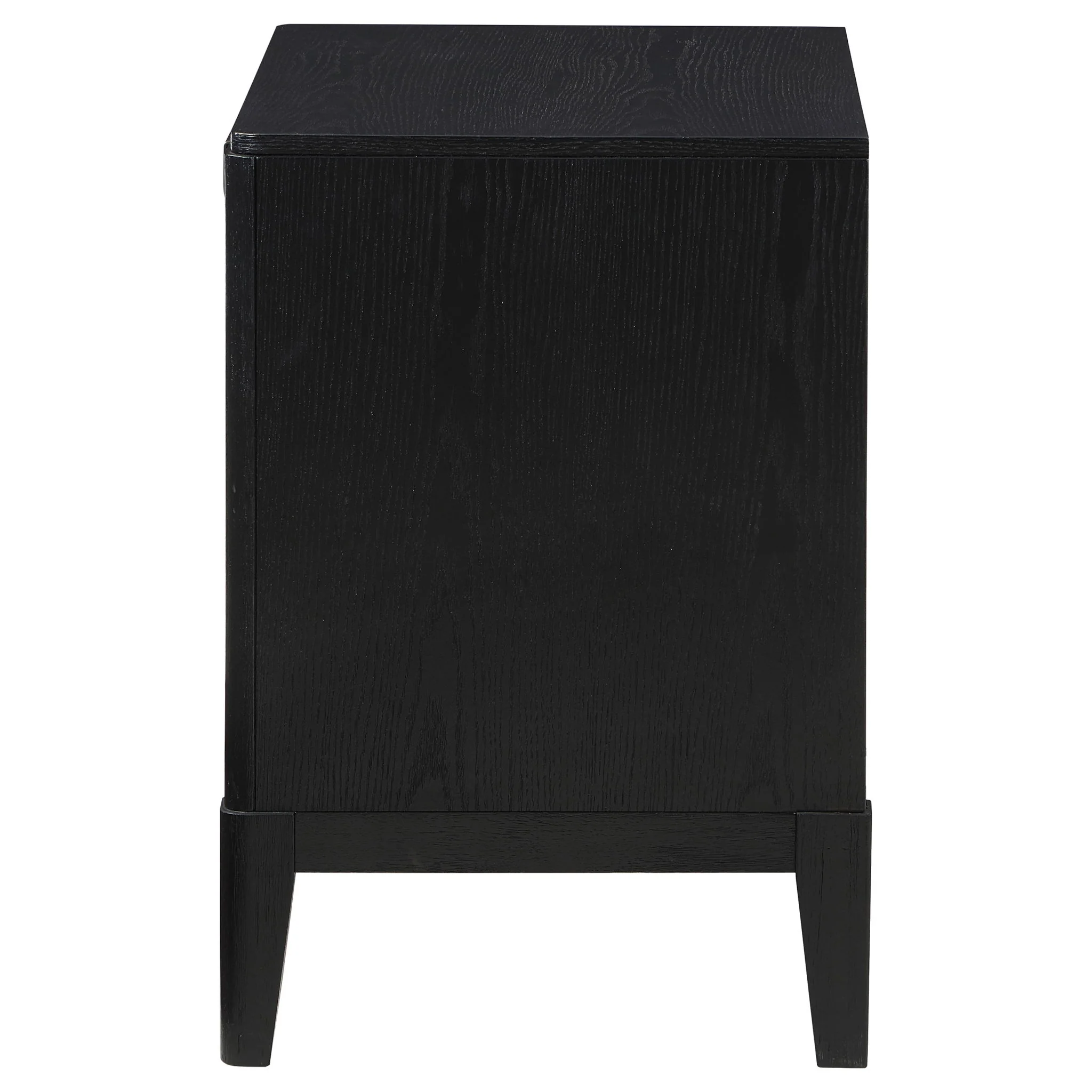 Mason - 2 Drawer Nightstand With Fluted Design - Black - Image 6