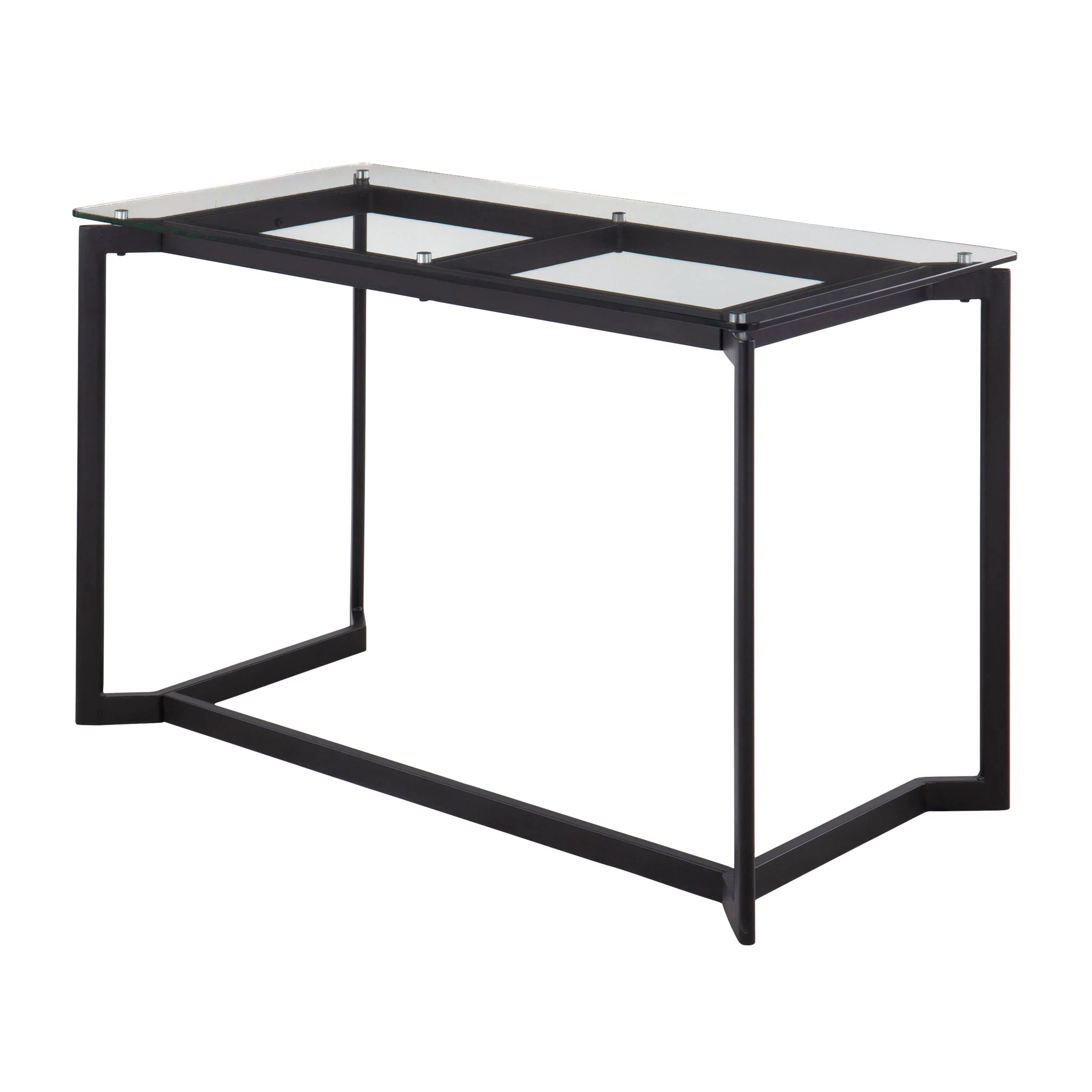 Masters - Modern Office Desk - Black / Clear - Image 3