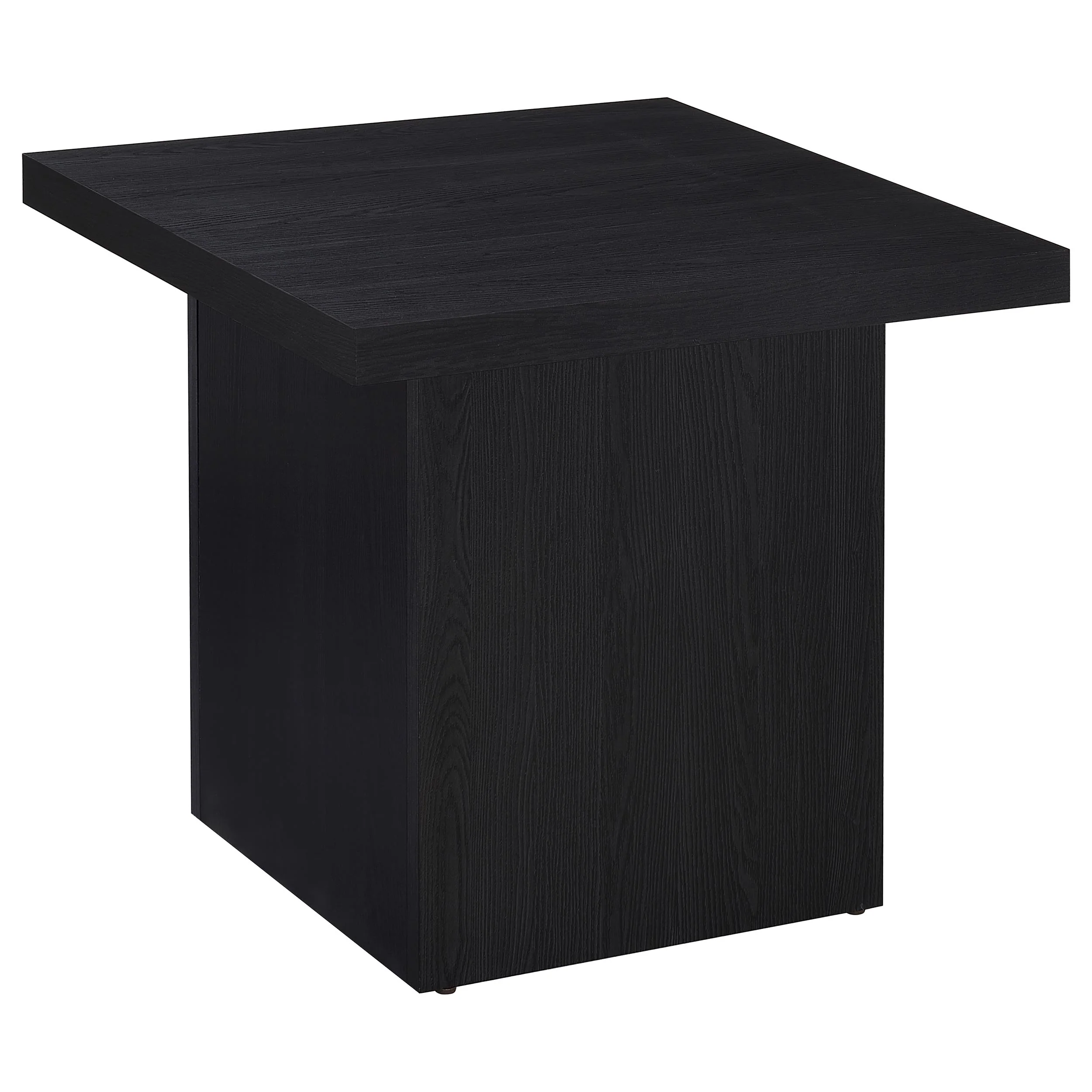 Max Square Engineered Laminate End Table in Black