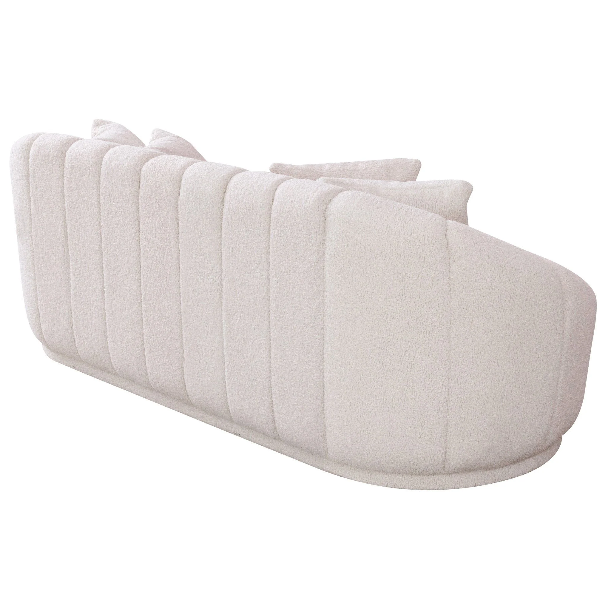 Maximilian - Modern Japandi Style Tight Back Boucle Couches - Image 7