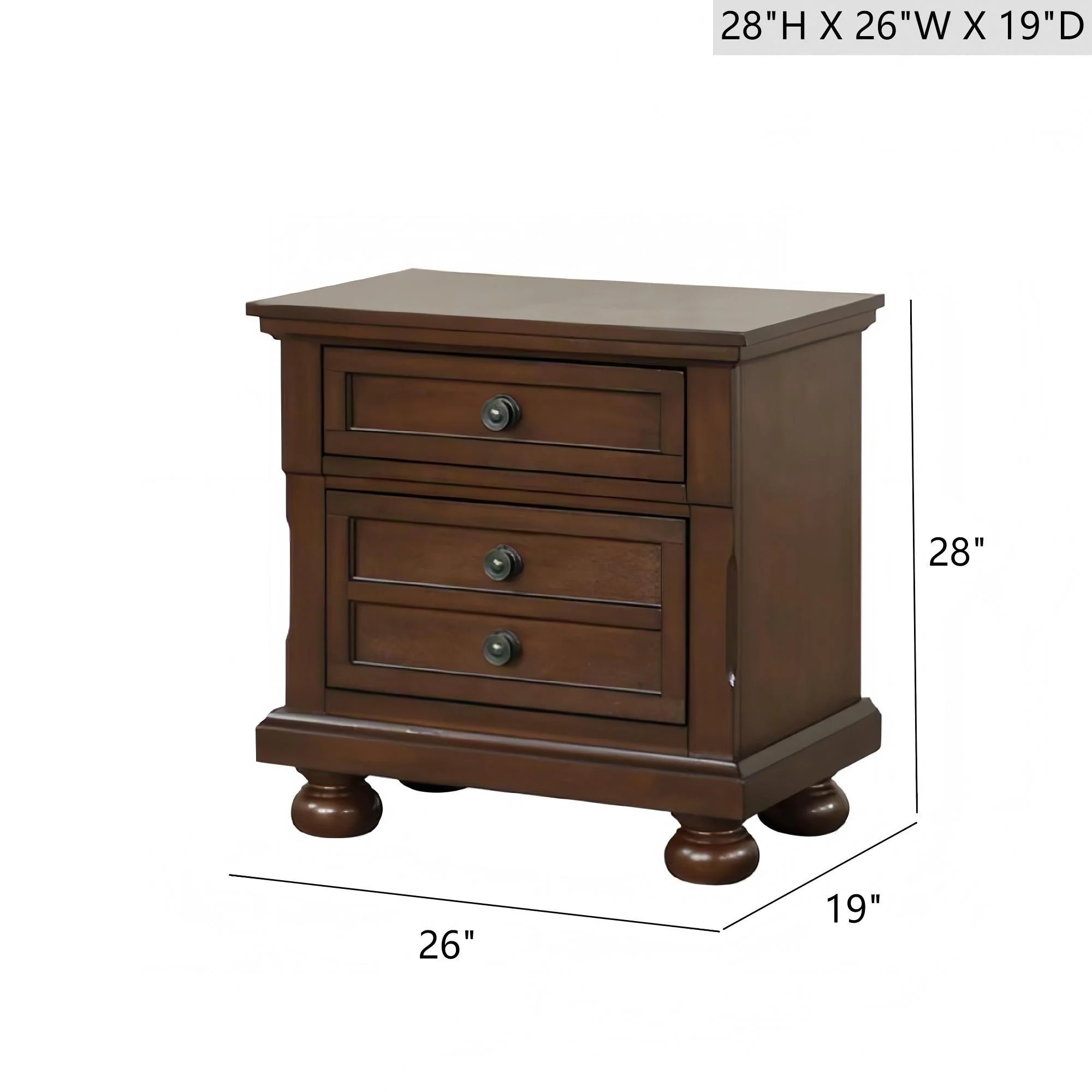 Meade - Nightstand - Dark Cherry - Image 5
