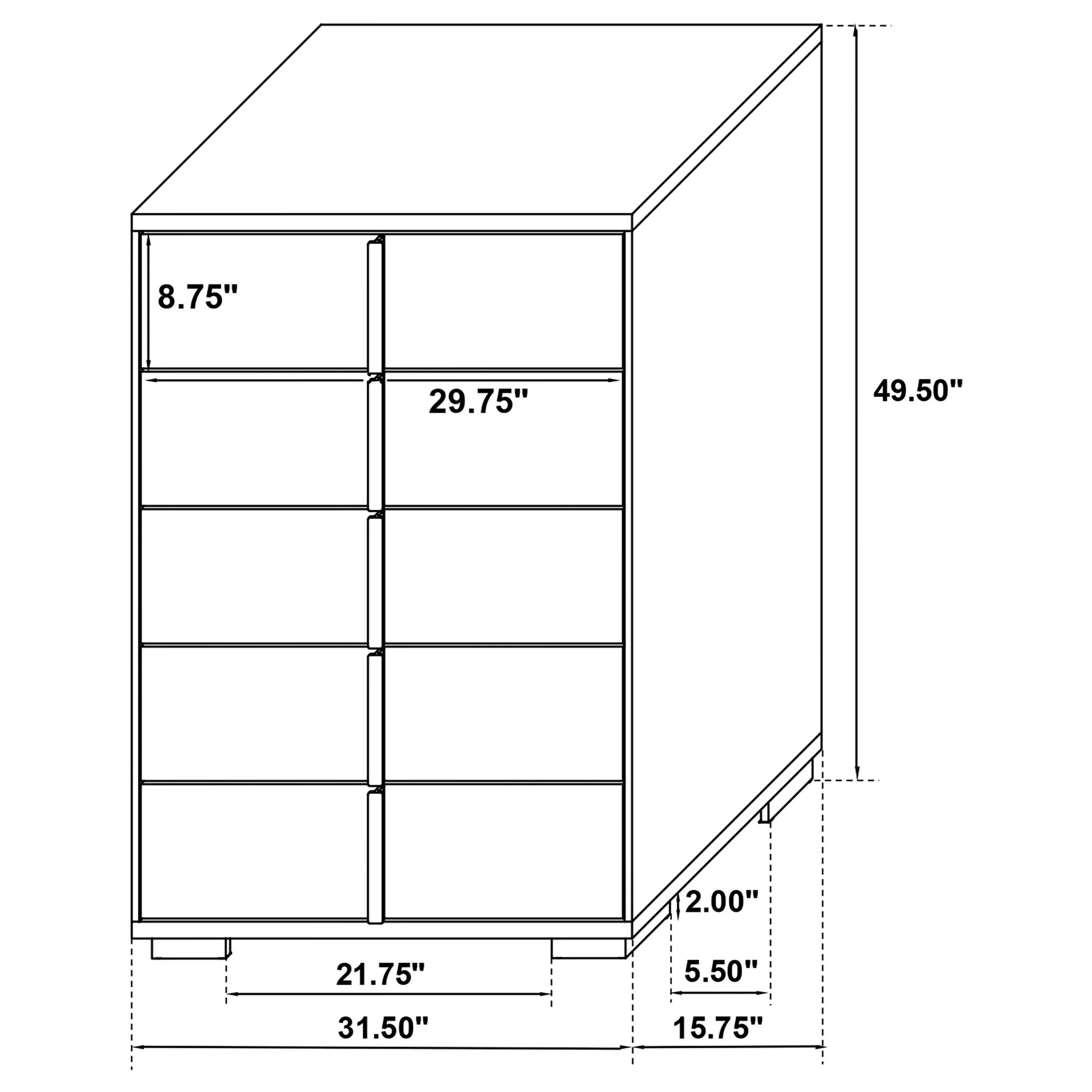 Medici - 5 Drawer Chest - Image 18