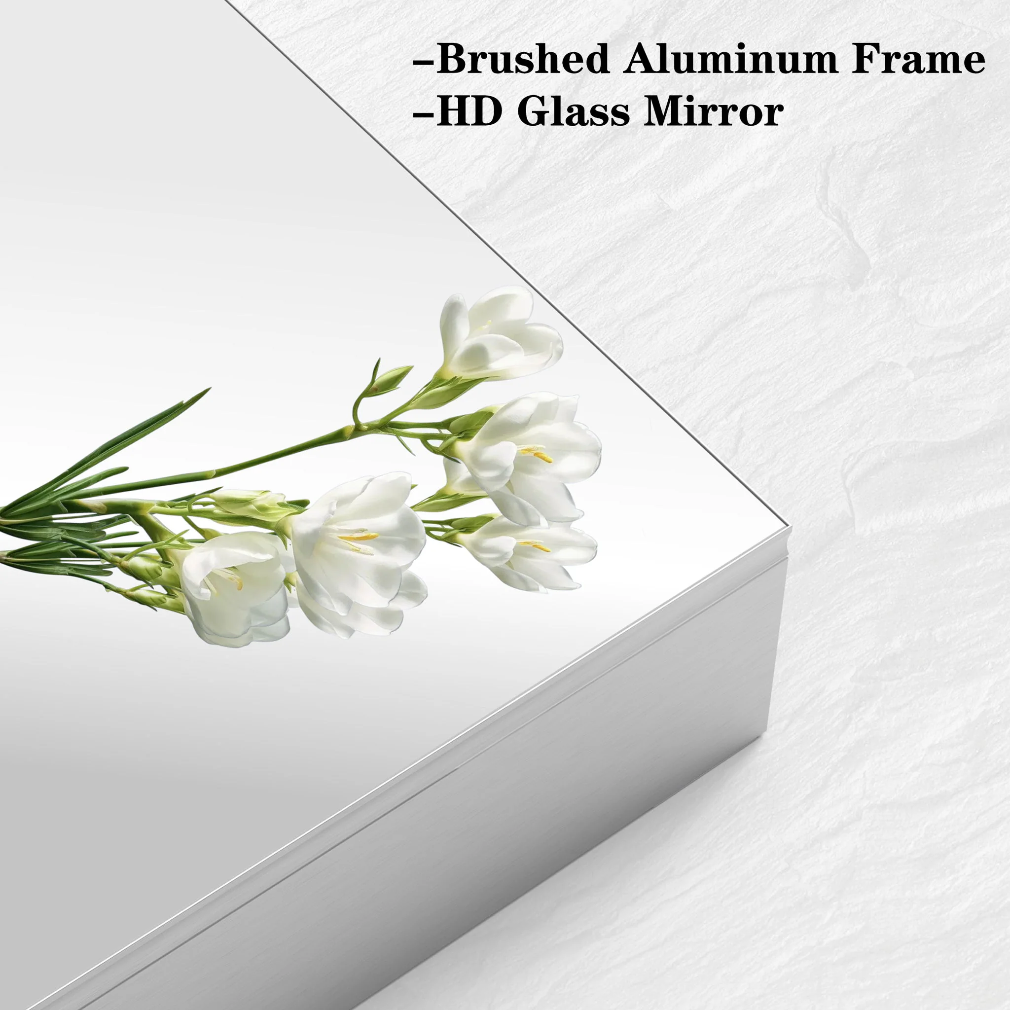 Medicine Cabinet, Wall Mounted Bathroom Mirror With Storage, Adjustable Shelves - Silver - Image 6