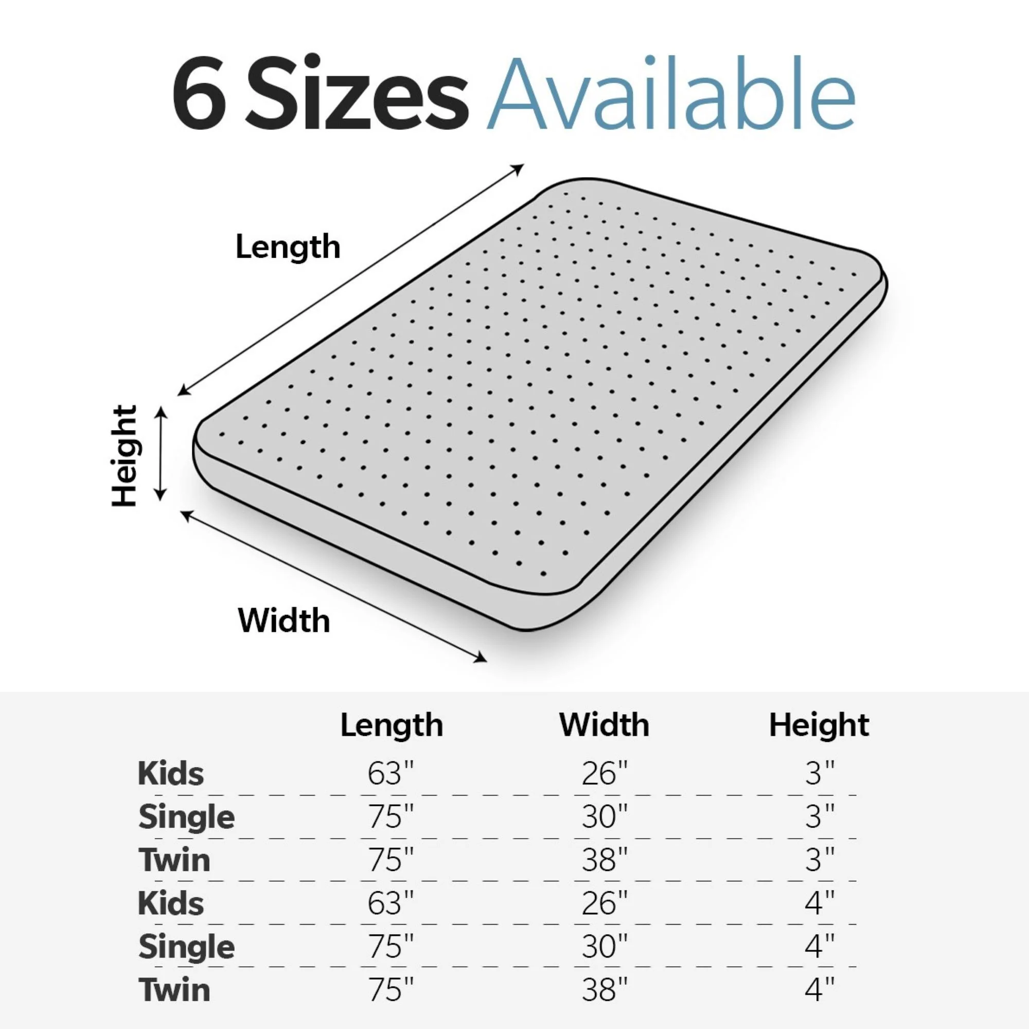 Memory Foam Camping Mattress, Foldable, Portable Comfort With Water Resistant Cover - Image 5