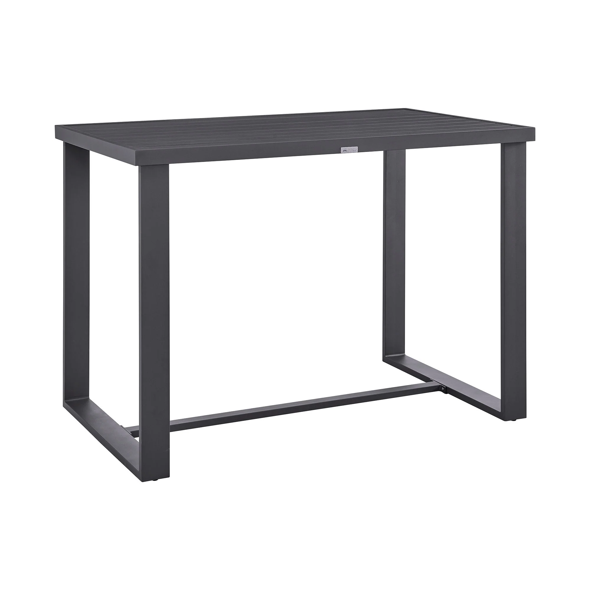 Menorca - Outdoor Patio Bar Height Dining Table In Aluminum - Image 8