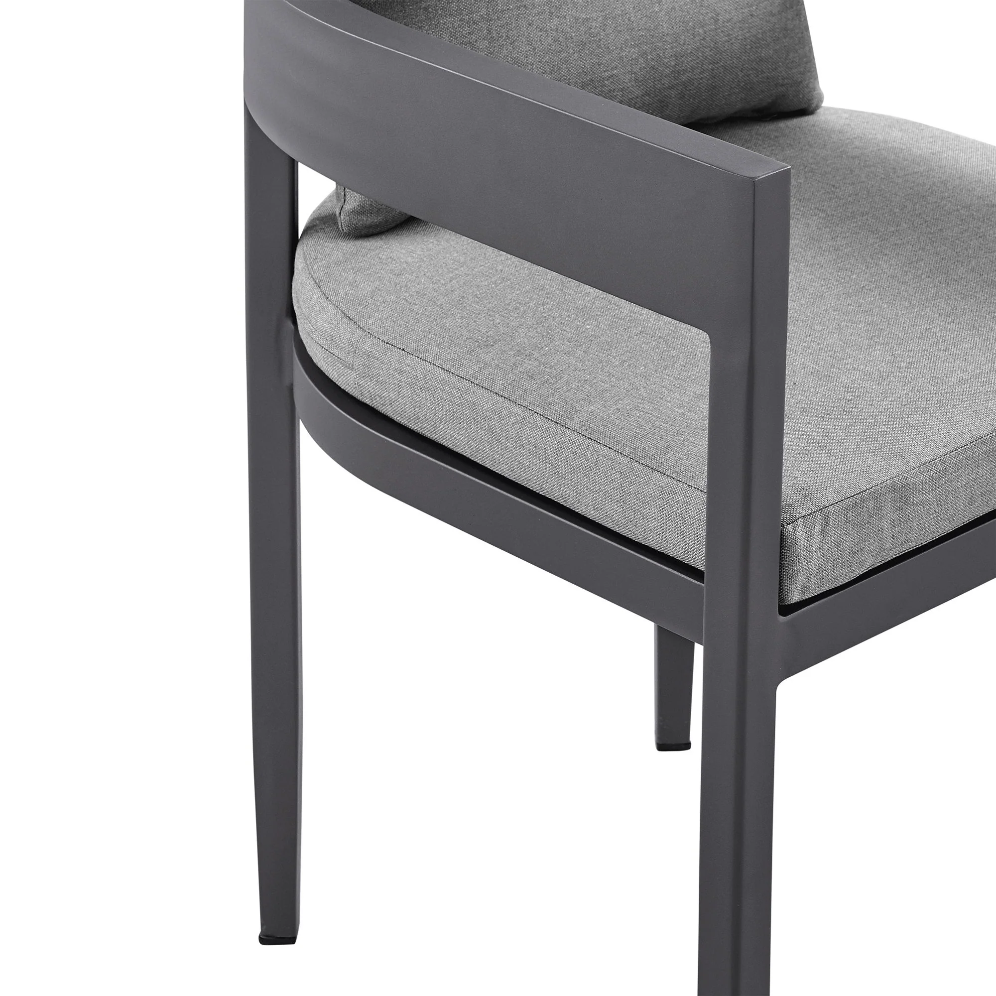 Menorca - Outdoor Patio Dining Chairs (Set of 2) - Gray - Image 8