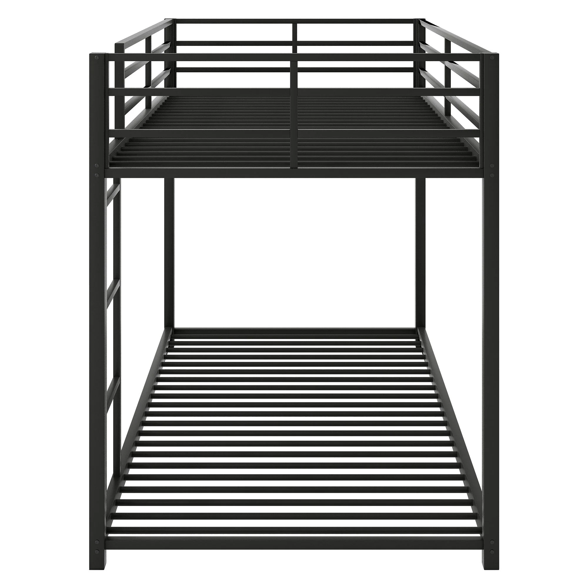 Metal Bunk Bed, Low Bunk Bed With Ladder - Image 24