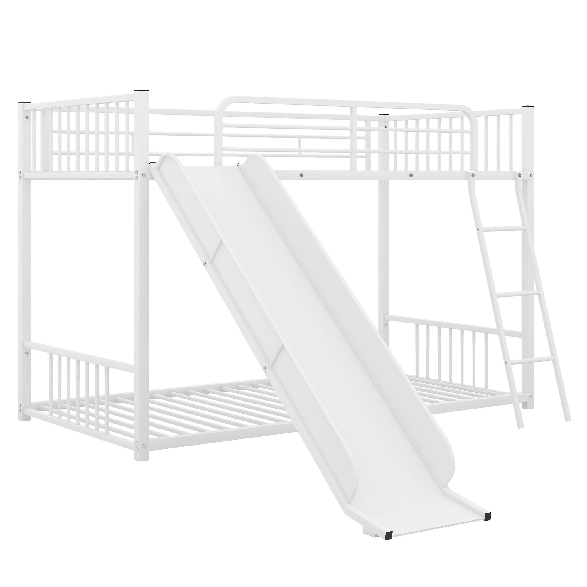 Metal Bunk Bed With Slide, Durable Steel Frame - Image 10