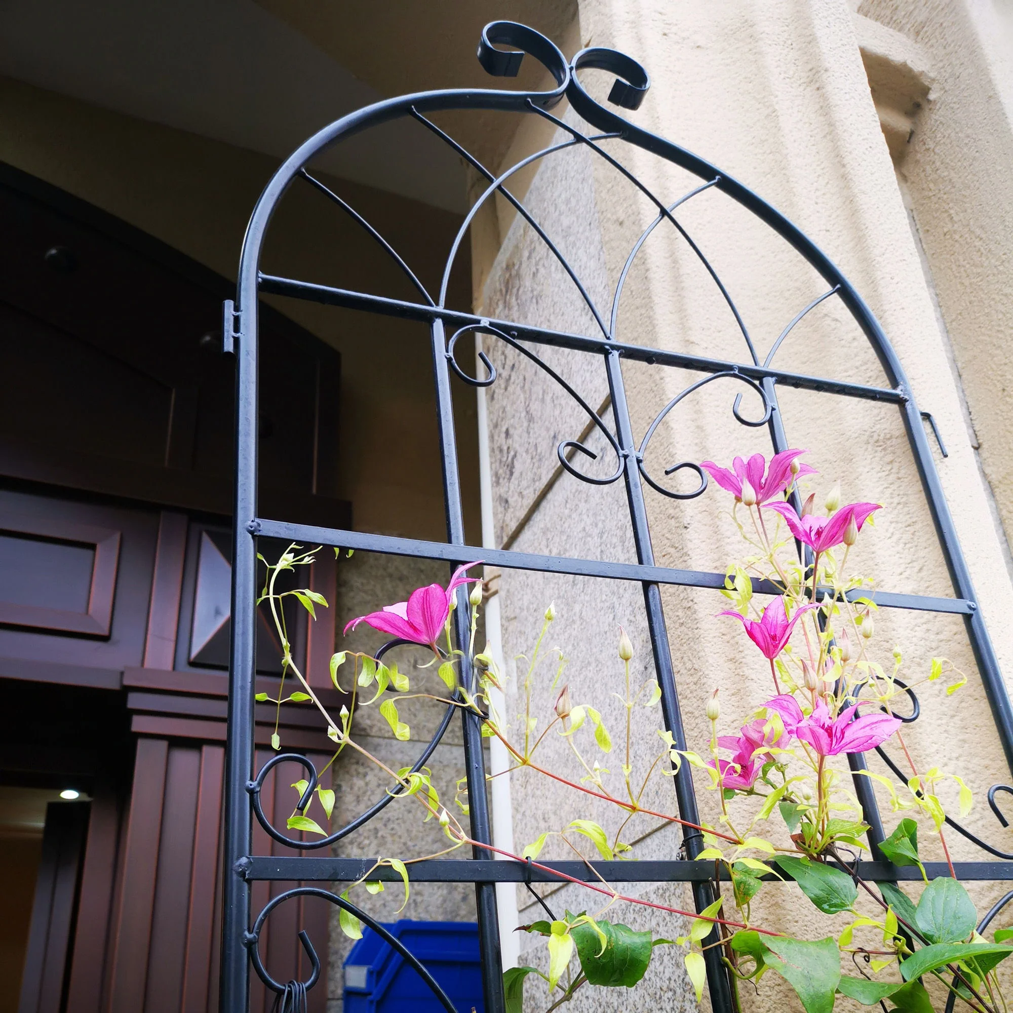 Metal Garden Rustproof Trellis For Climbing Plants Outdoor Flower Support - Image 29