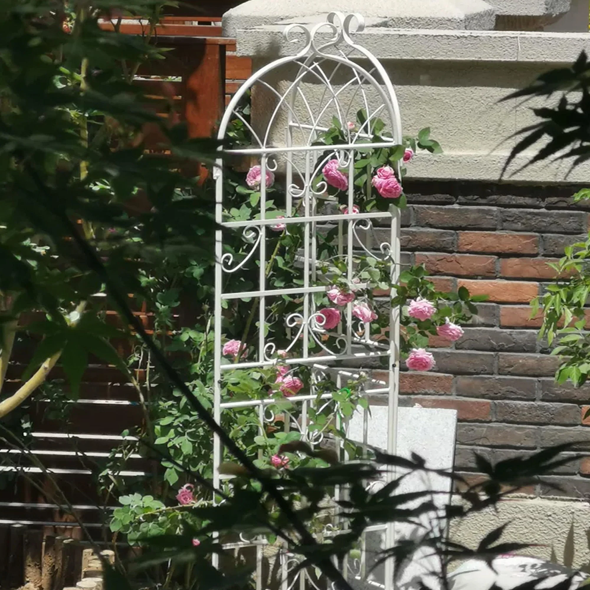 Metal Garden Rustproof Trellis For Climbing Plants Outdoor Flower Support - Image 36