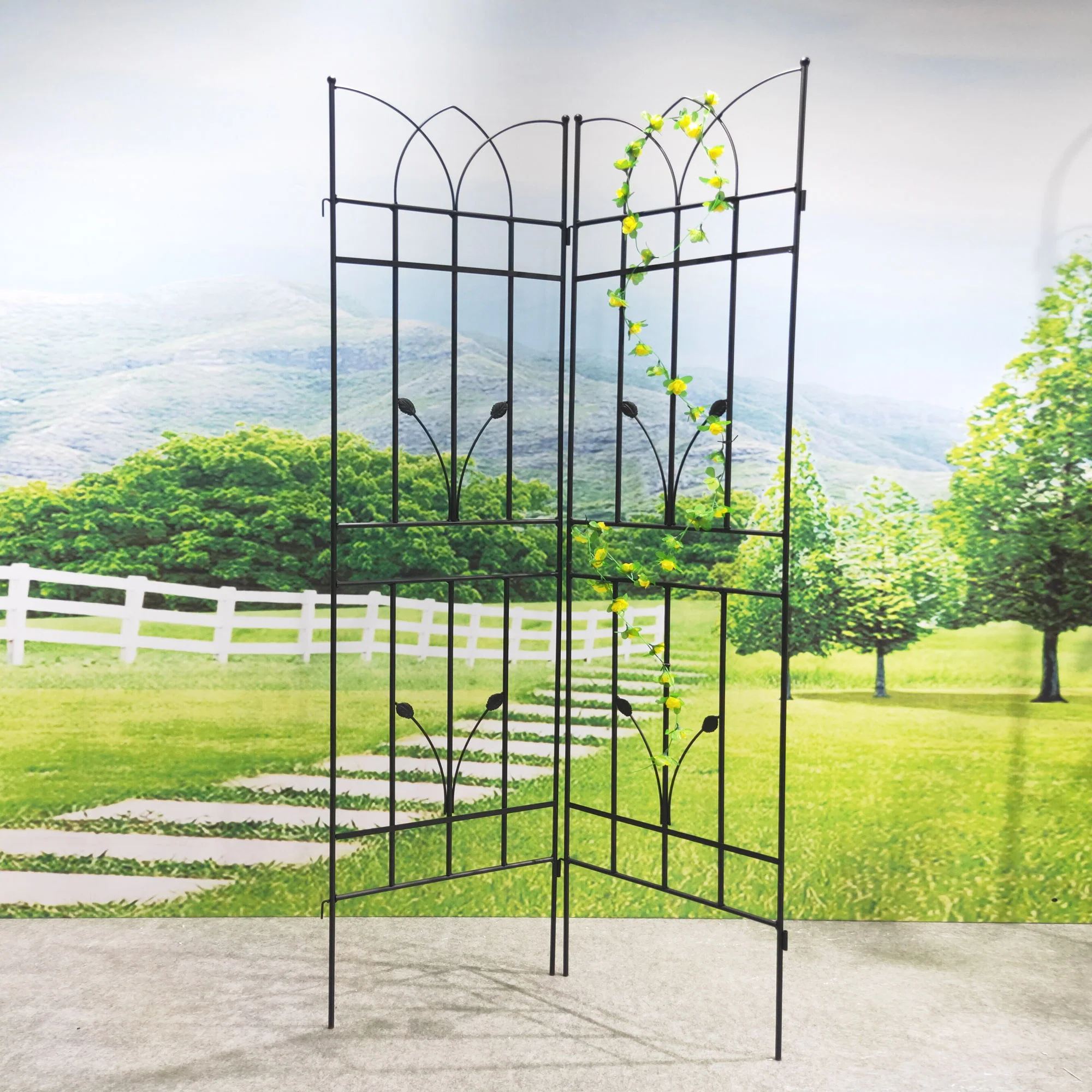 Metal Garden Trellis Rustproof For Climbing Plants Outdoor Flower Support - Image 18