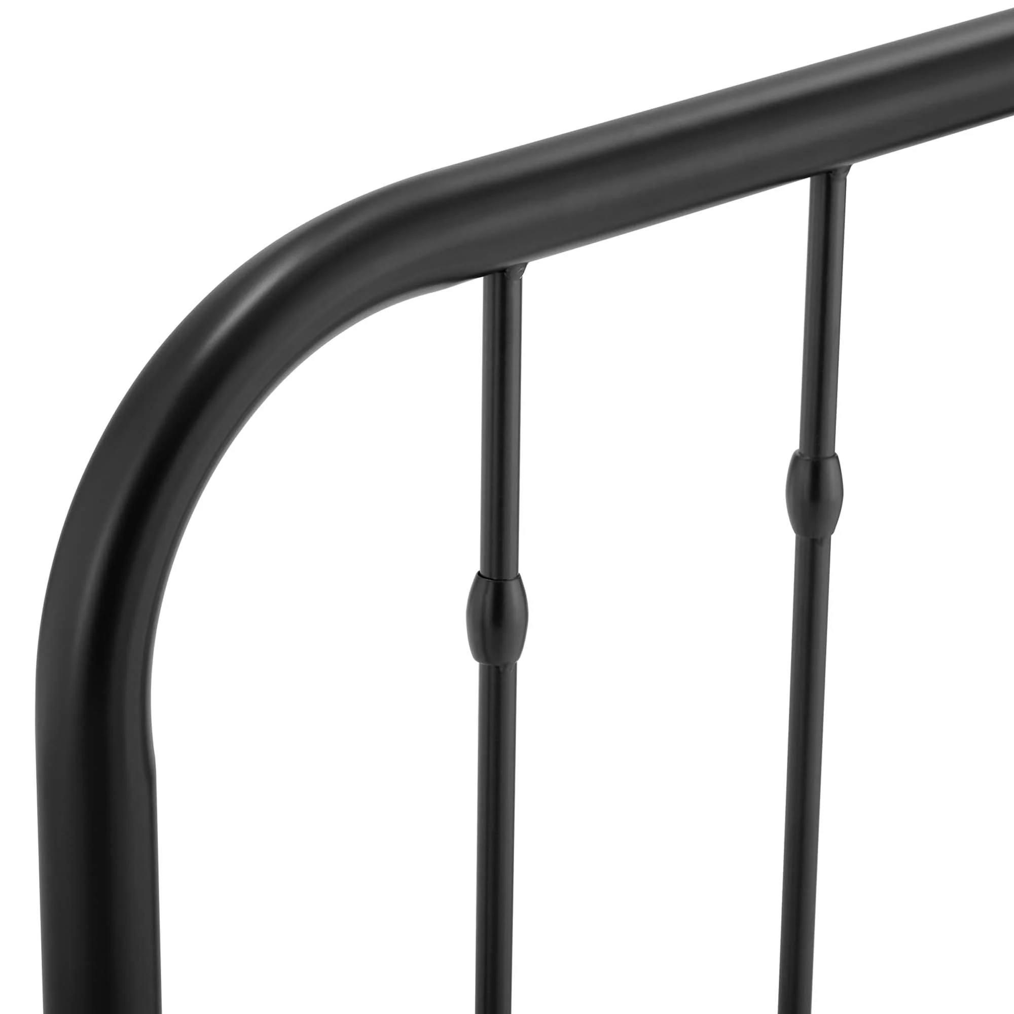 Metal Headboard with Arched Spindle Design - Image 4