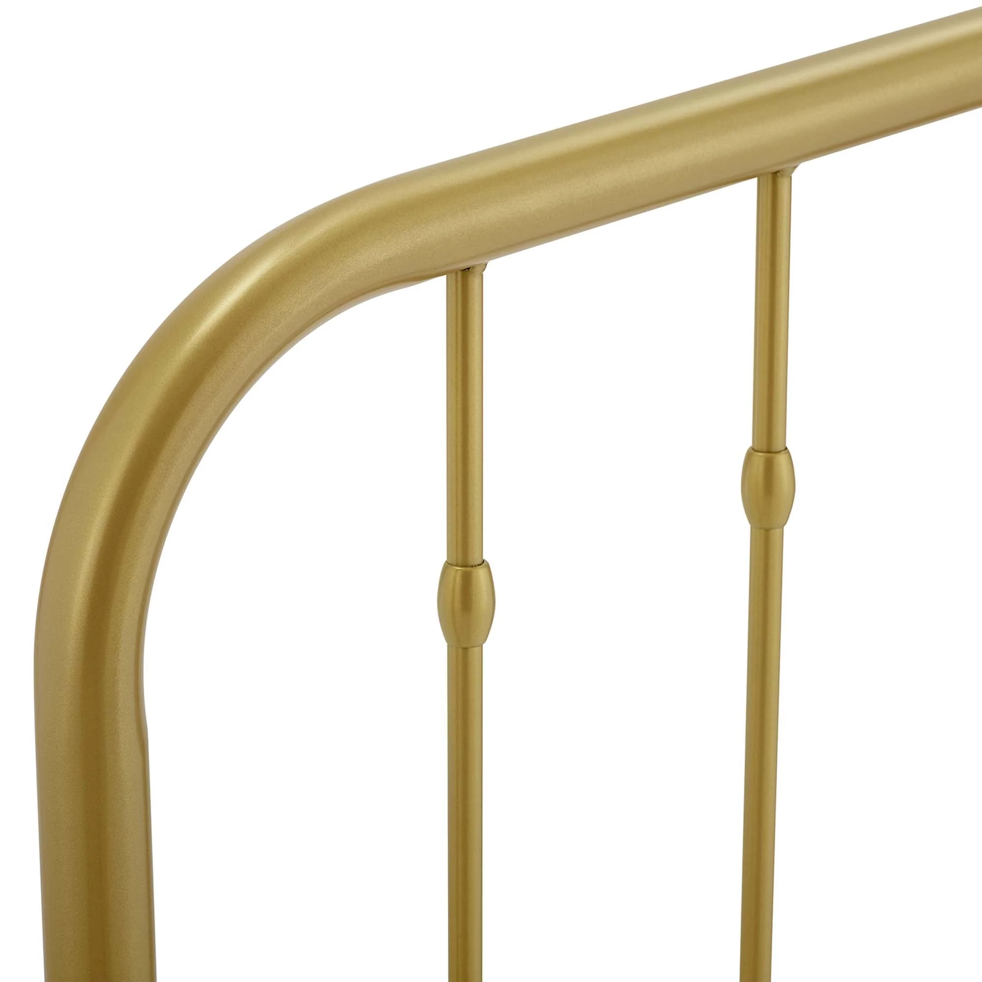 Metal Headboard with Arched Spindle Design - Image 9