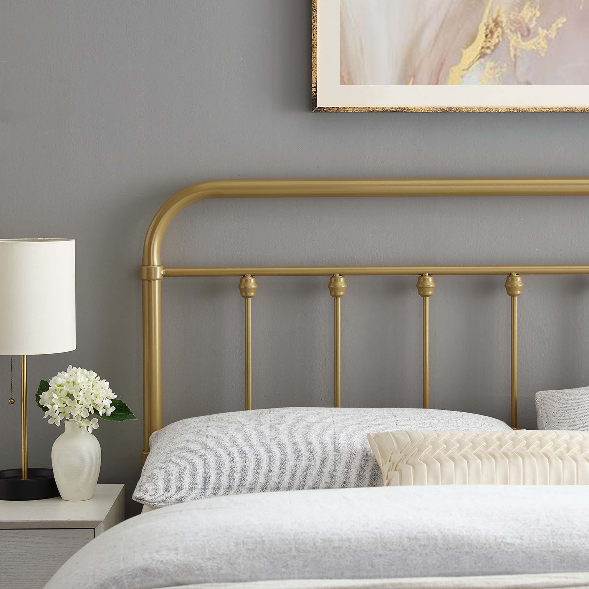 Metal Headboard with Farmhouse-Inspired Design - Image 34