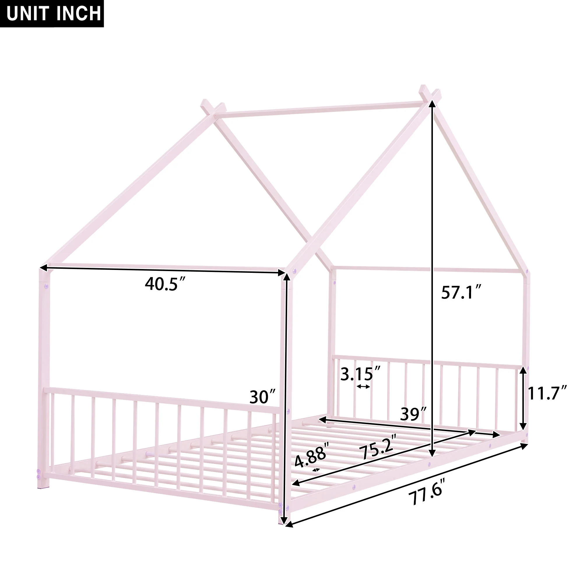 Metal House Bed - Image 24