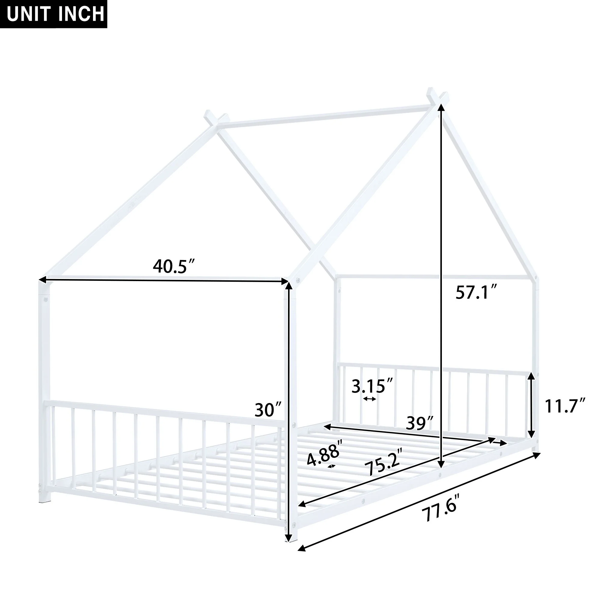 Metal House Bed - Image 34