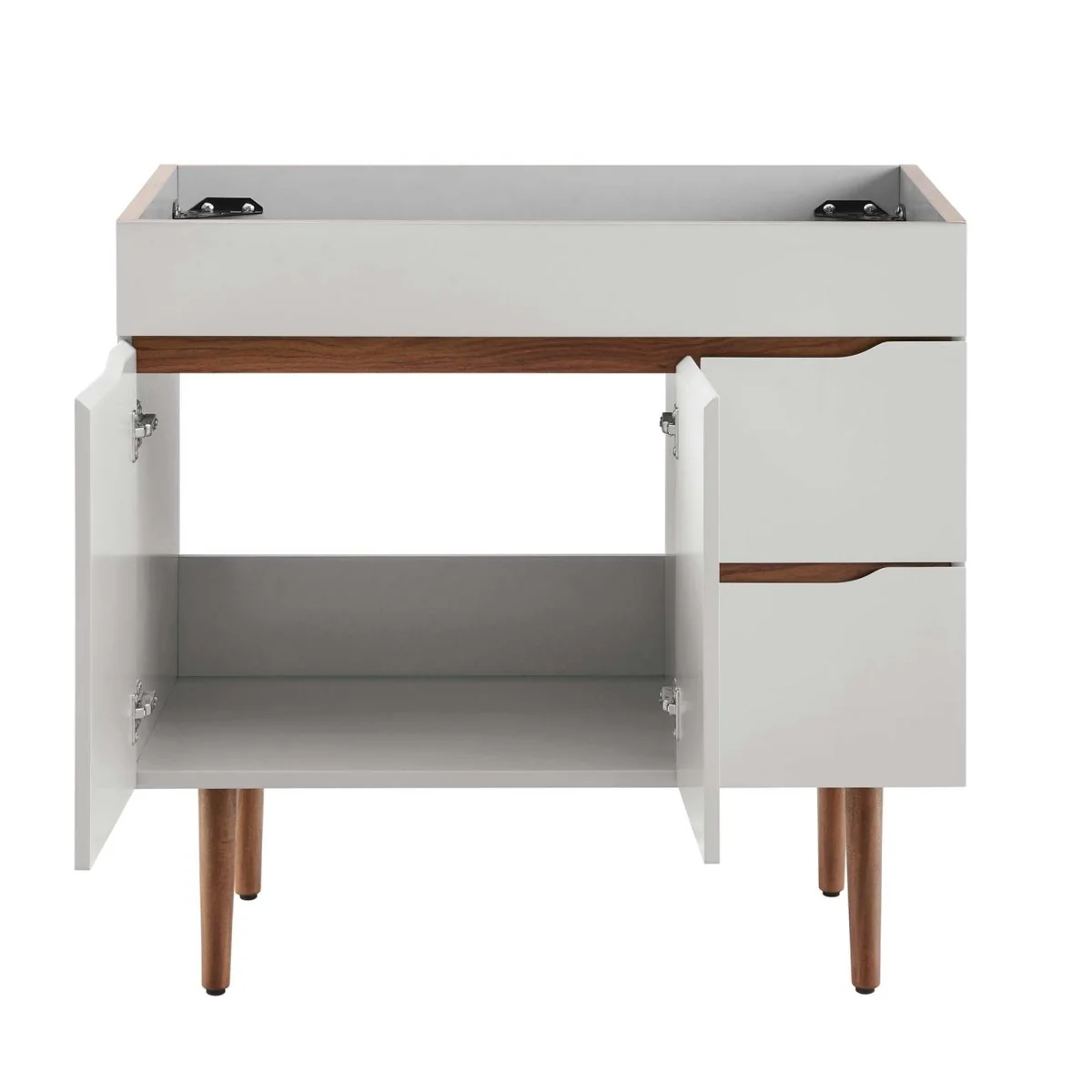 Mid-Century Bathroom Vanity Cabinet – Modern Style Vanity with Storage - Image 13