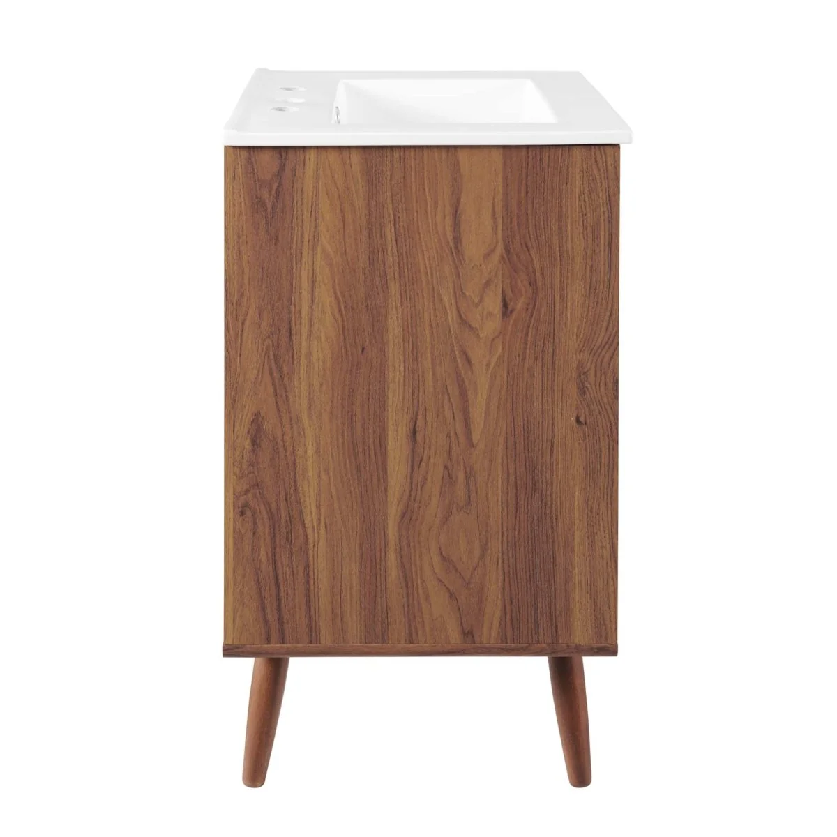 Mid-Century Bathroom Vanity Collection - Walnut Modern Bathroom Vanity Cabinets Set - Image 34