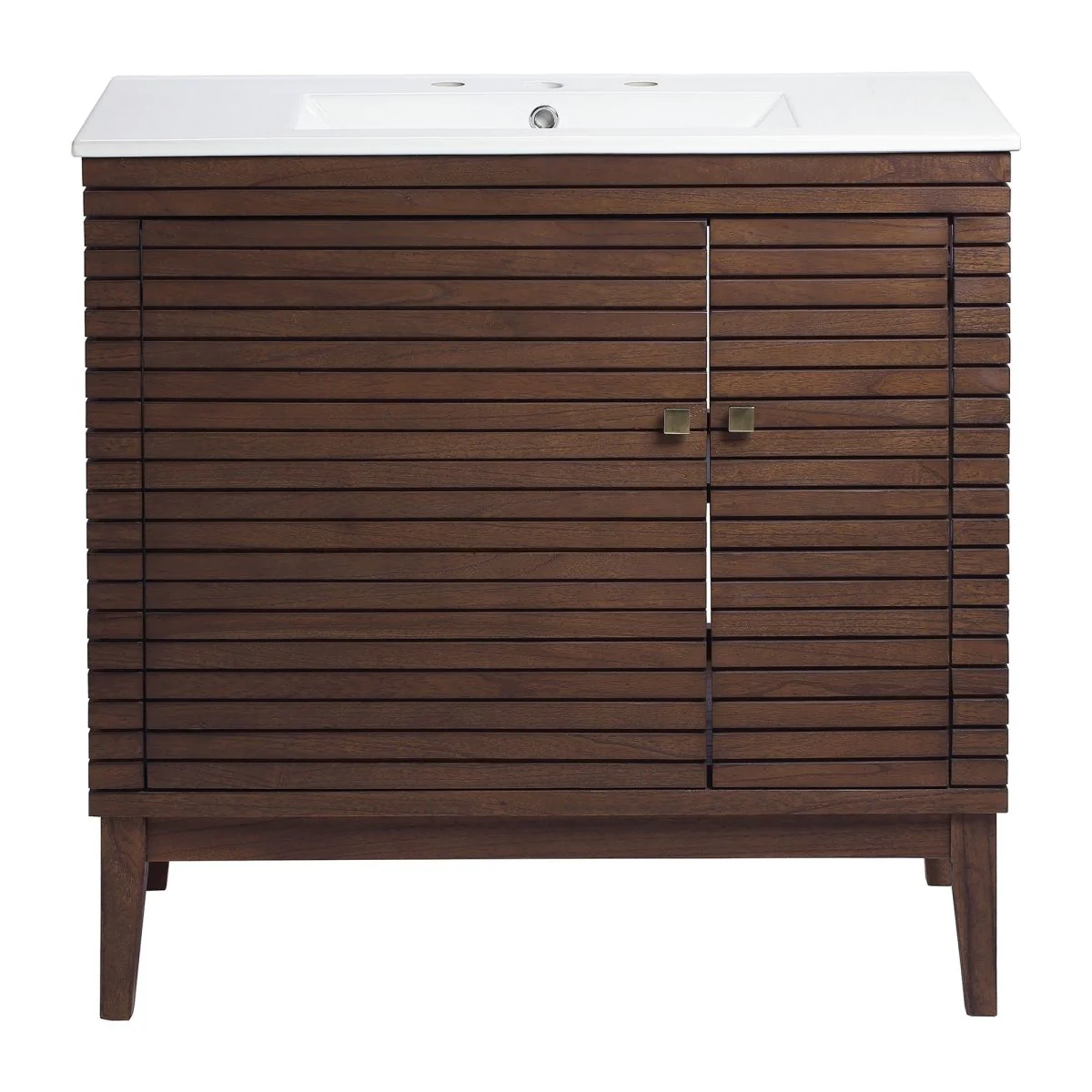 Mid-Century Bathroom Vanity with Ceramic Sink – Mid-Century Modern Bathroom Fixture - Image 15