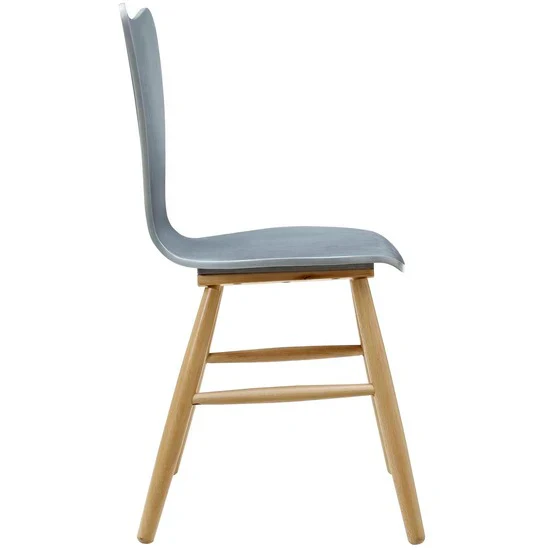Mid-Century Bentwood Dining Side Chair with Beechwood Legs - Image 2