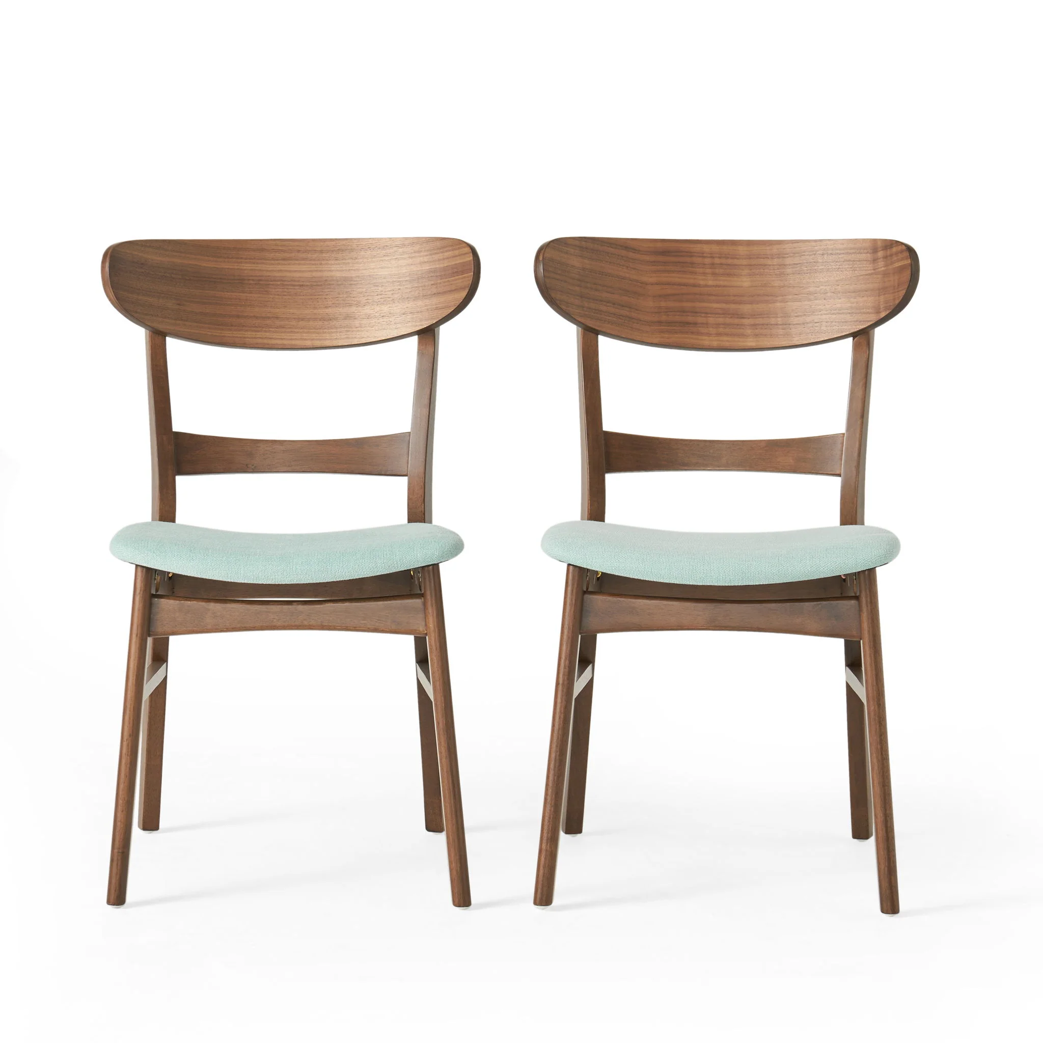 Mid Century Dining Chairs With Cushioned Seats And Wood Frame (Set of 2) - Image 25