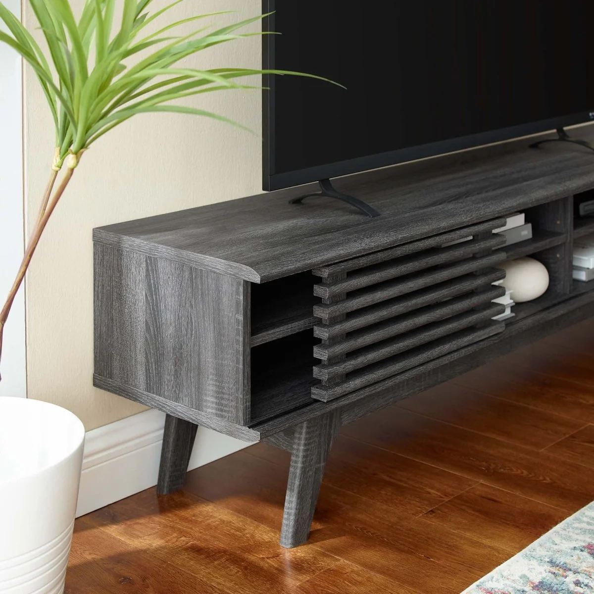 Mid Century Entertainment Center TV Stand 70 Inch - Image 3