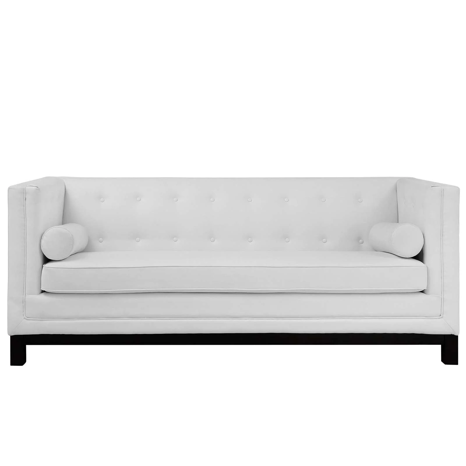 Mid-Century Modern Bonded Leather Sofa - Image 3