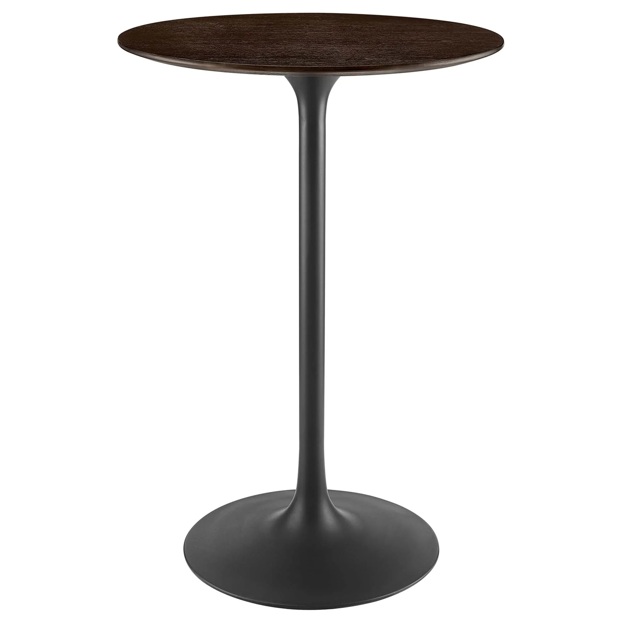 Mid-Century Modern Round Pedestal Bar Table – White 28 Inch - Image 17