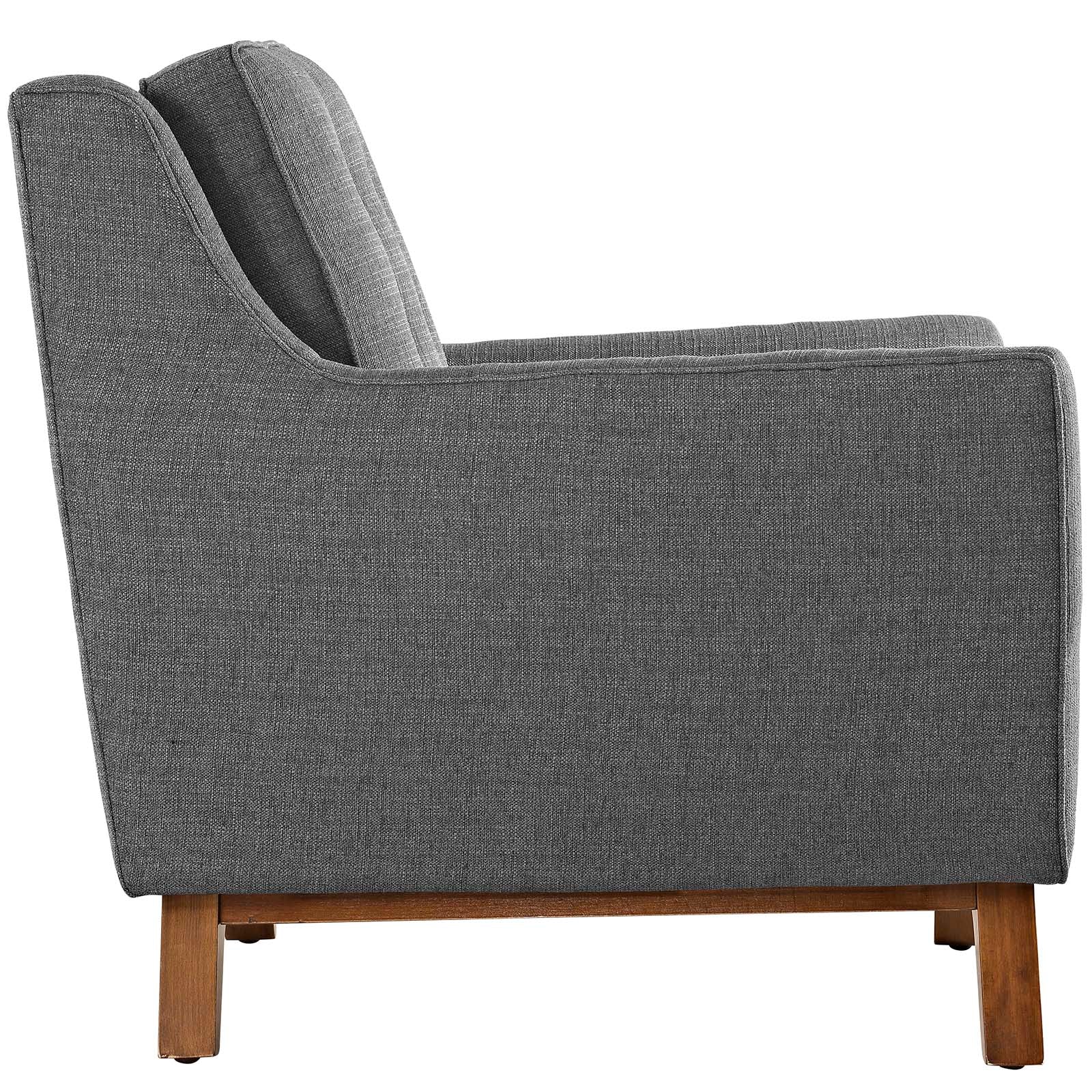 Mid-Century Modern Upholstered Fabric Sofa - Image 7